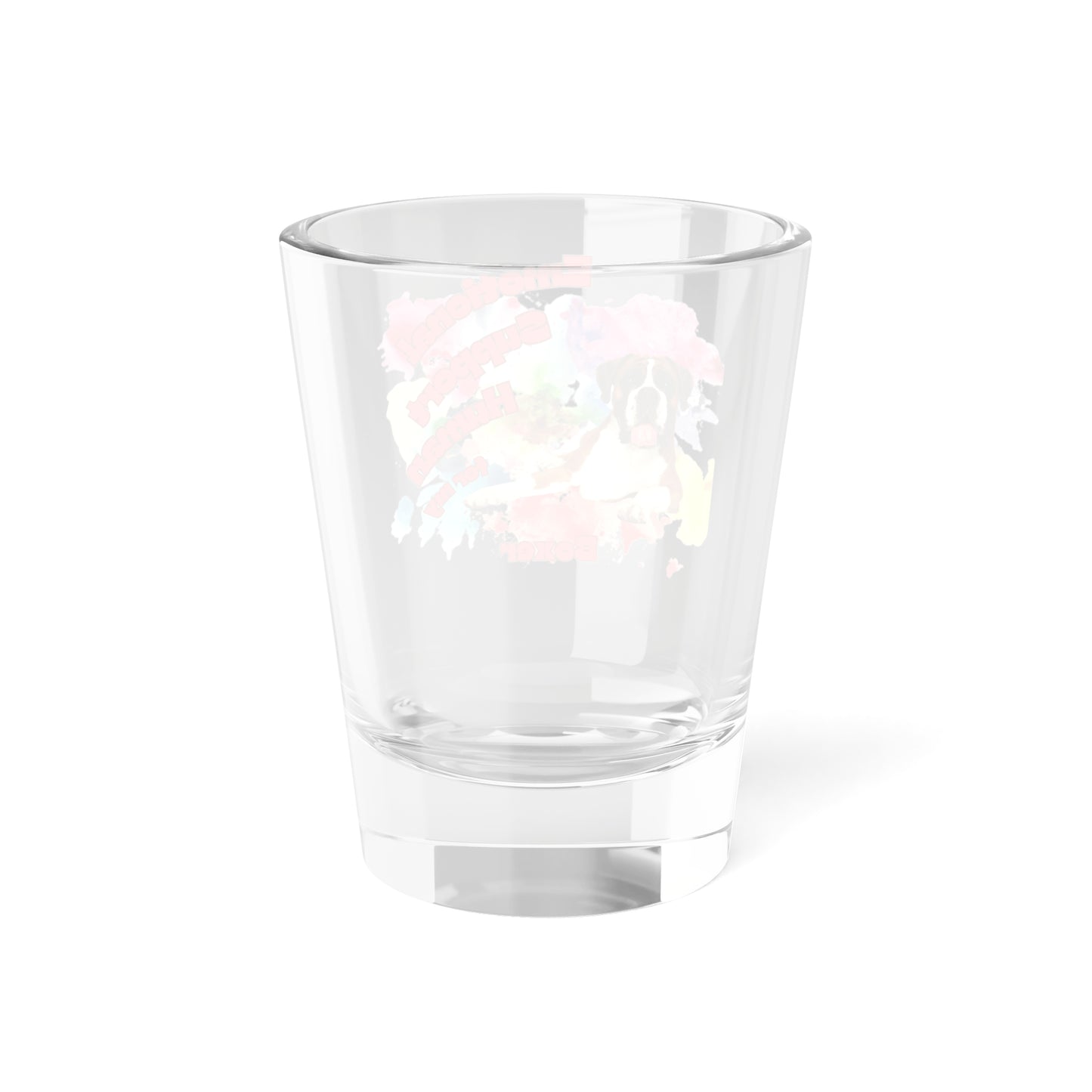 Emotional Support Human for my Boxer Shot Glass