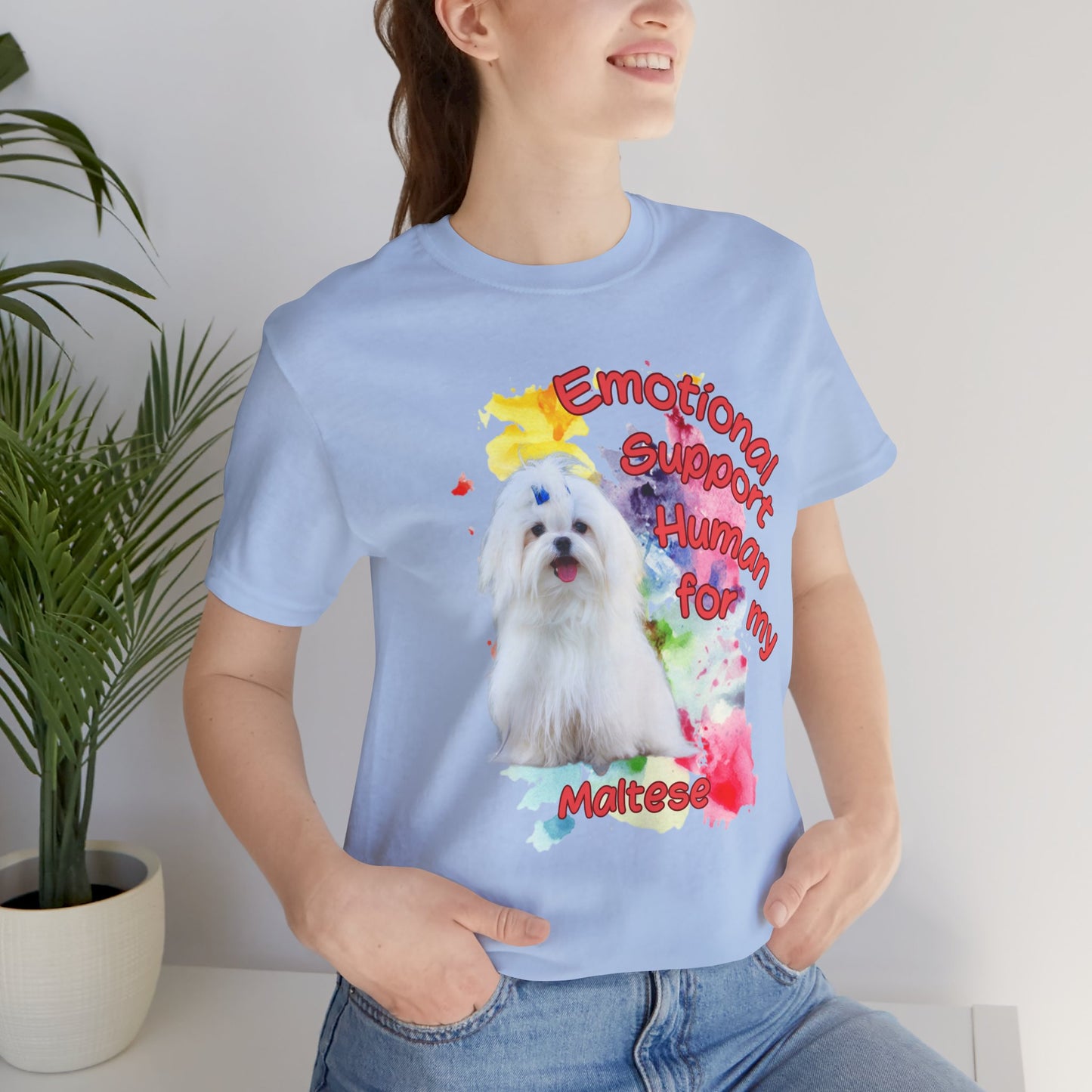 Emotional Support Human Maltese Tee