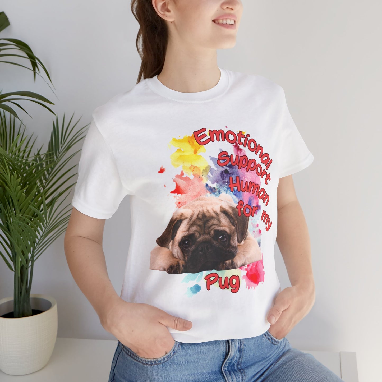 Emotional Support Human Pug Tee