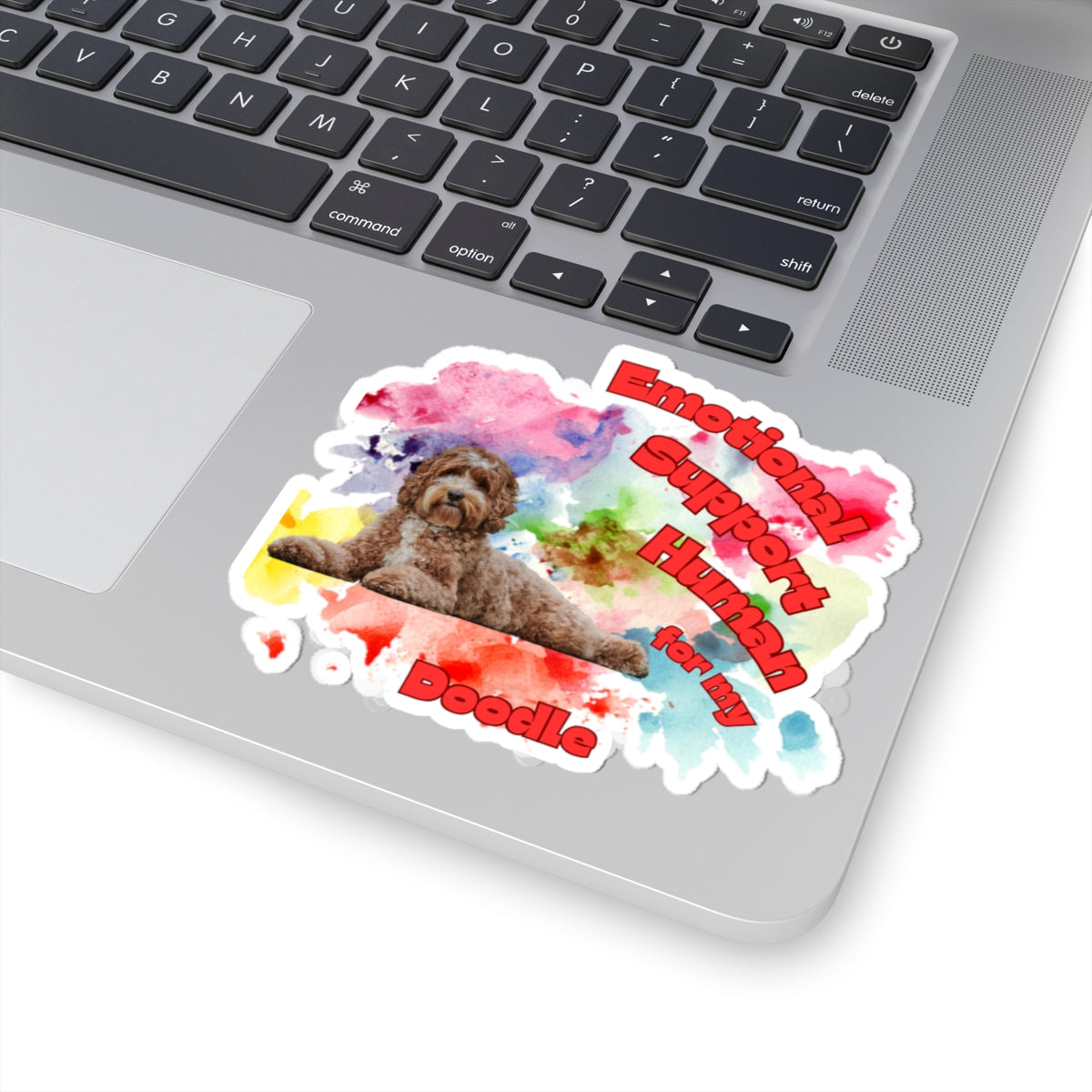 Emotional Support Human for my Doodle Dog Sticker