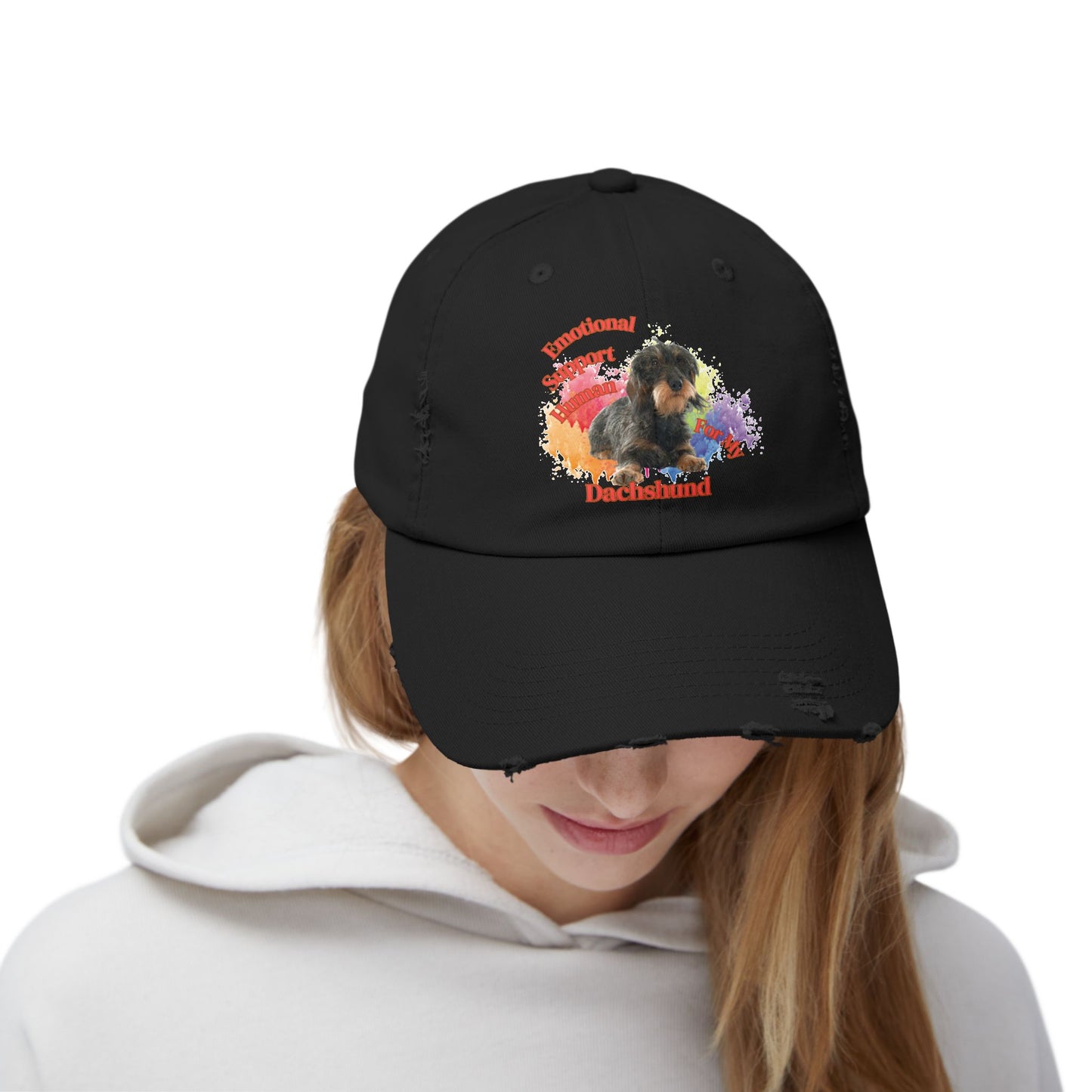 Emotional Support Human for my Dachshund wire haired hat