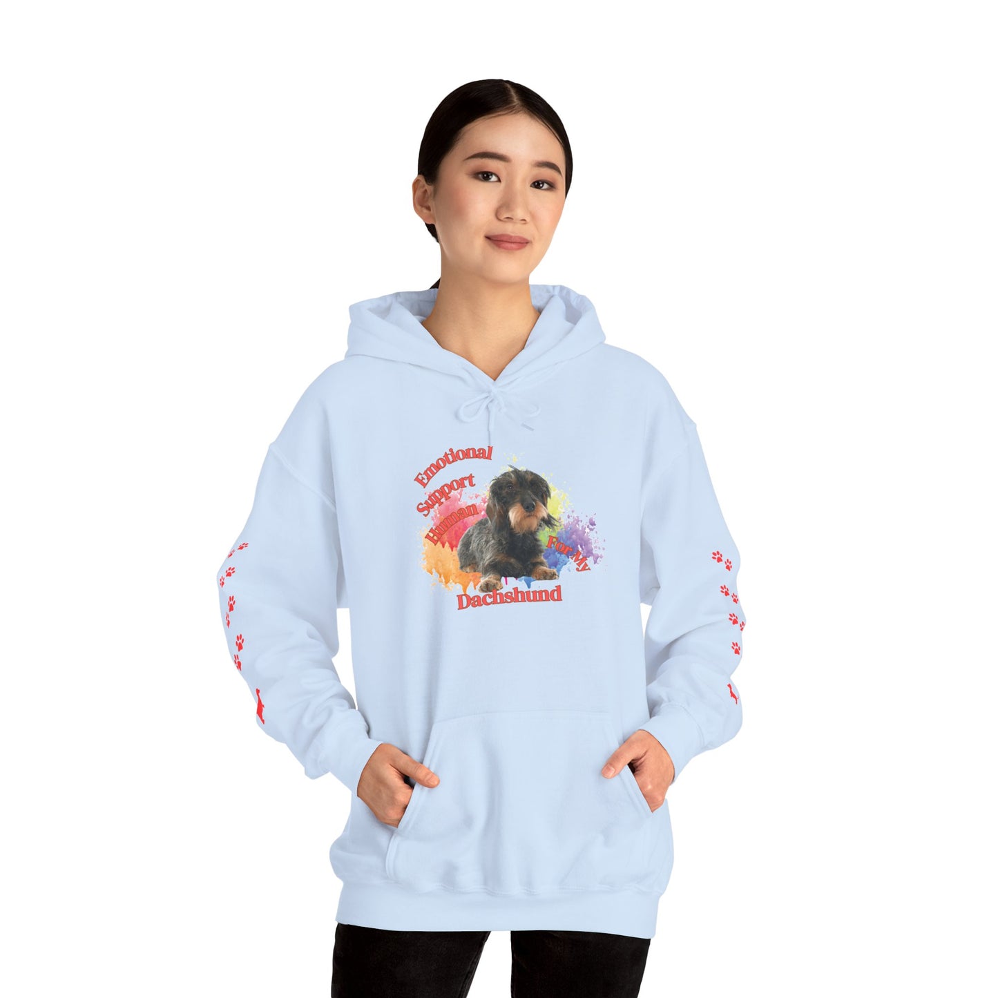 Emotional Support Human for my Dachshund Wire haired Hoodie