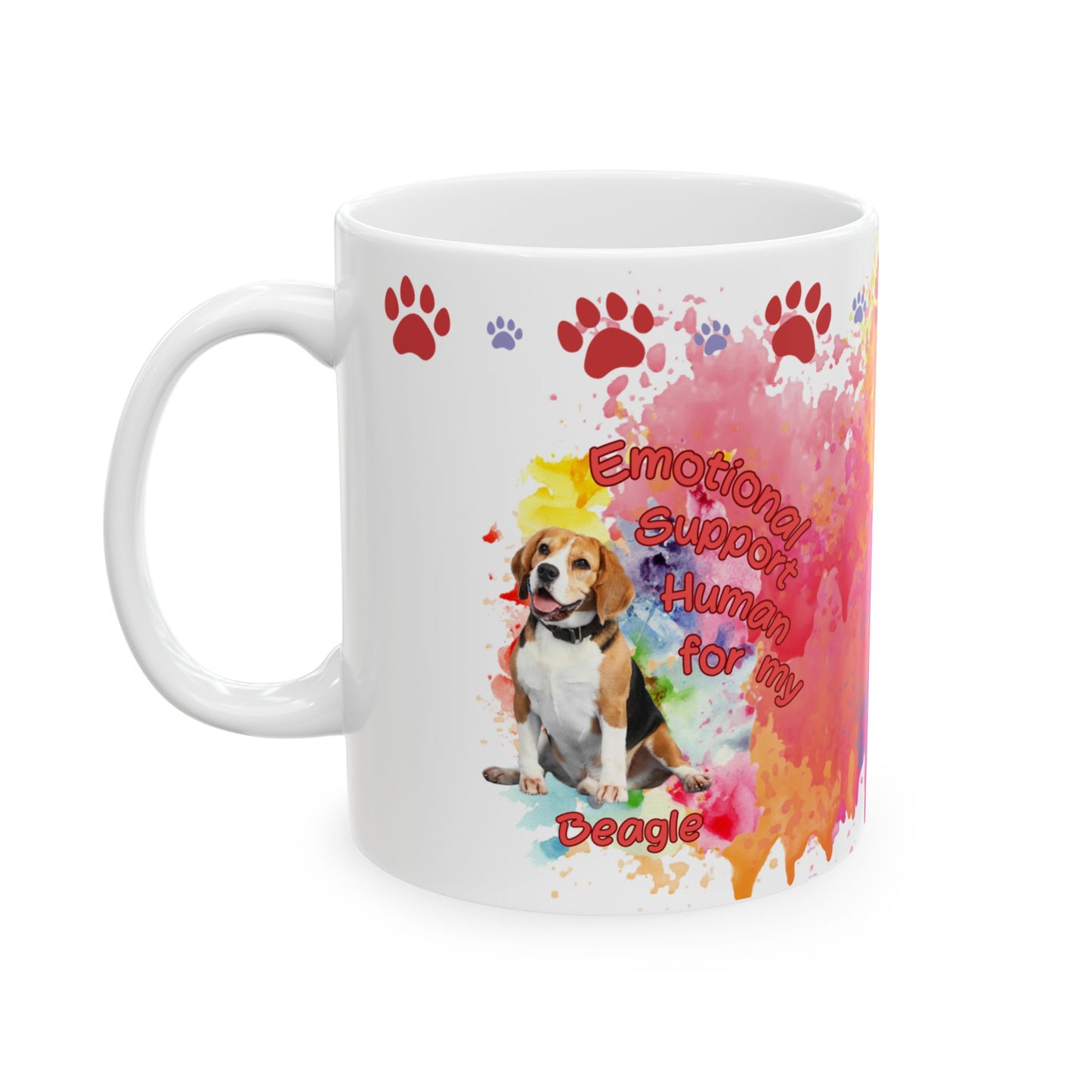 Emotional Support Human for my Beagle Coffee Mug