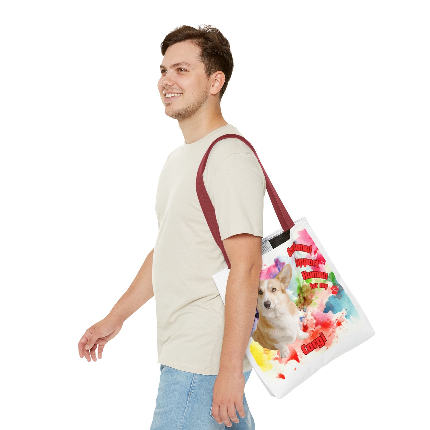 Emotional Support Human for my Corgi Tote bag