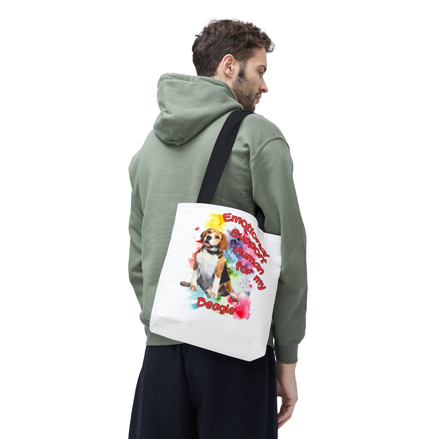 Emotional Support Human for my Beagle Tote Bag