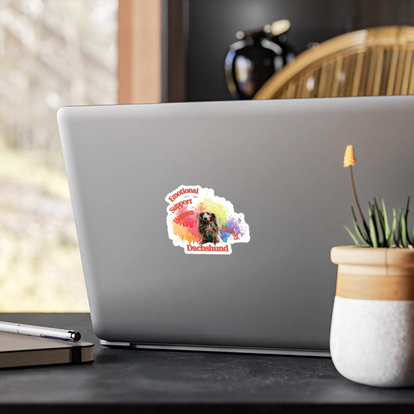 Emotional Support Human for my Dachshund Sticker