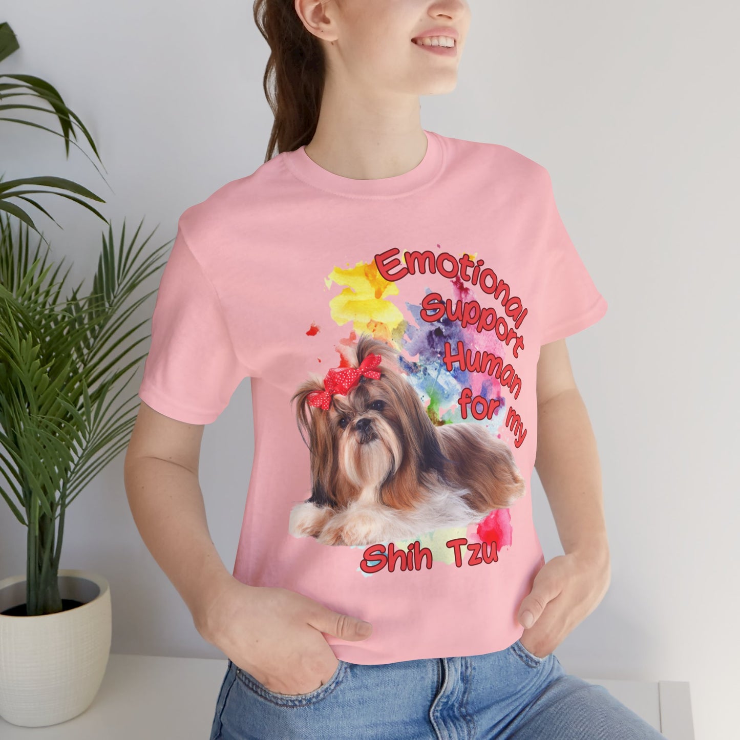 Emotional Support Human Shih Tzu Tee