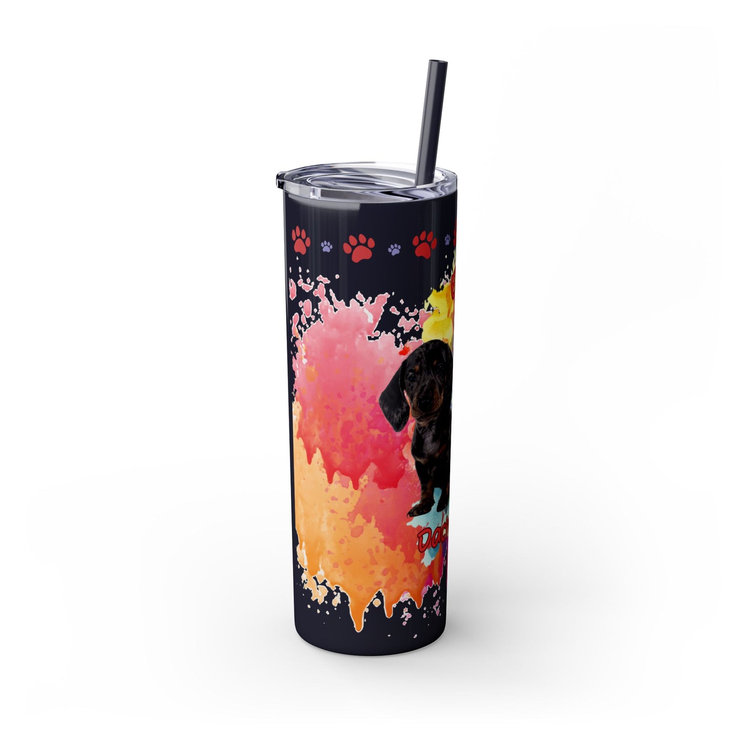Emotional Support Human for my Dachshund Smooth Hair Skinny Tumbler