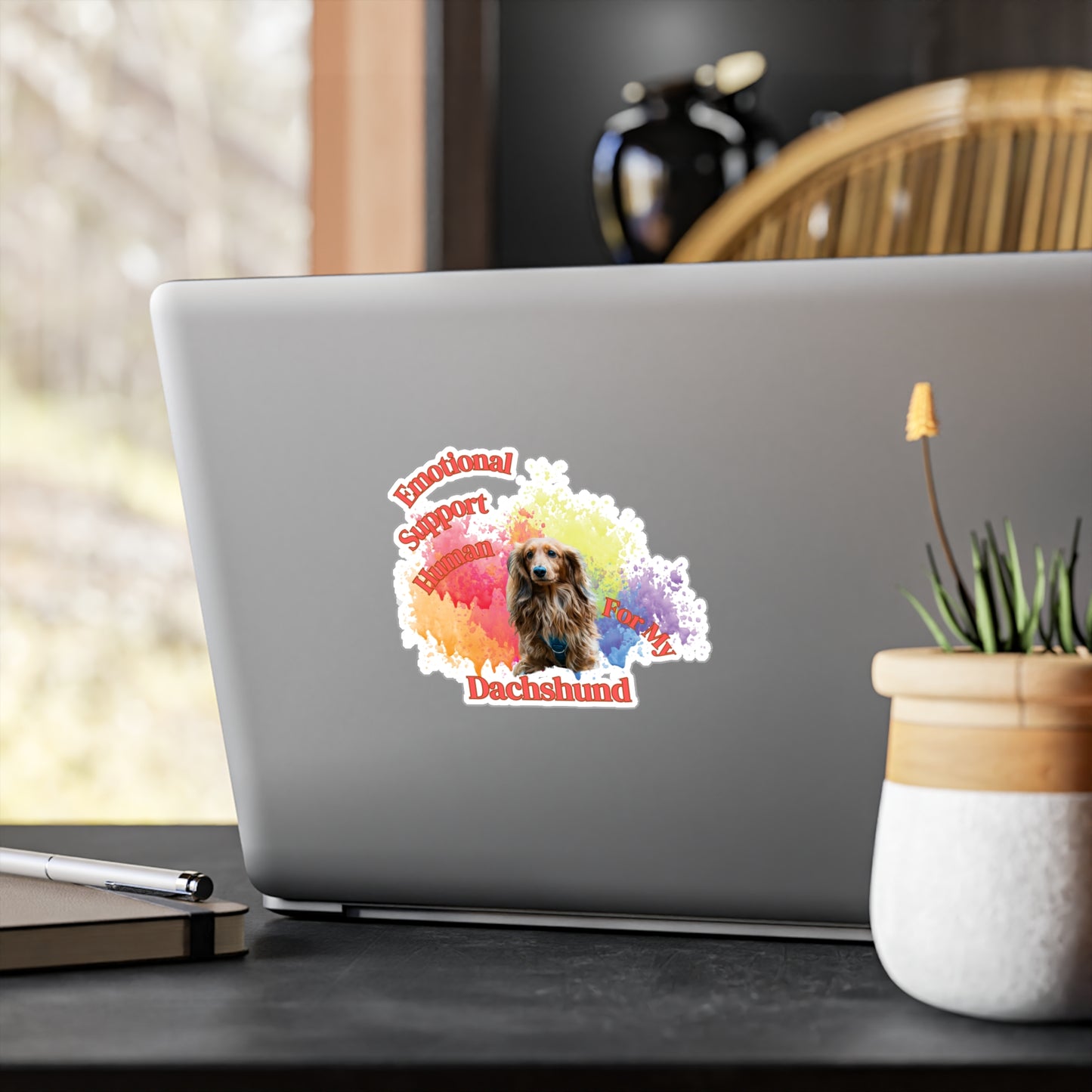 Emotional Support Human for my Dachshund Sticker