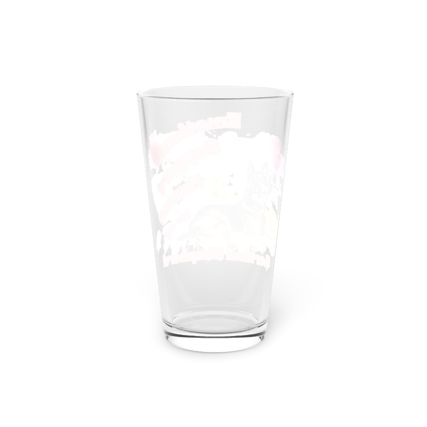 Emotional Support Human for my German Shepherd Pint Glass