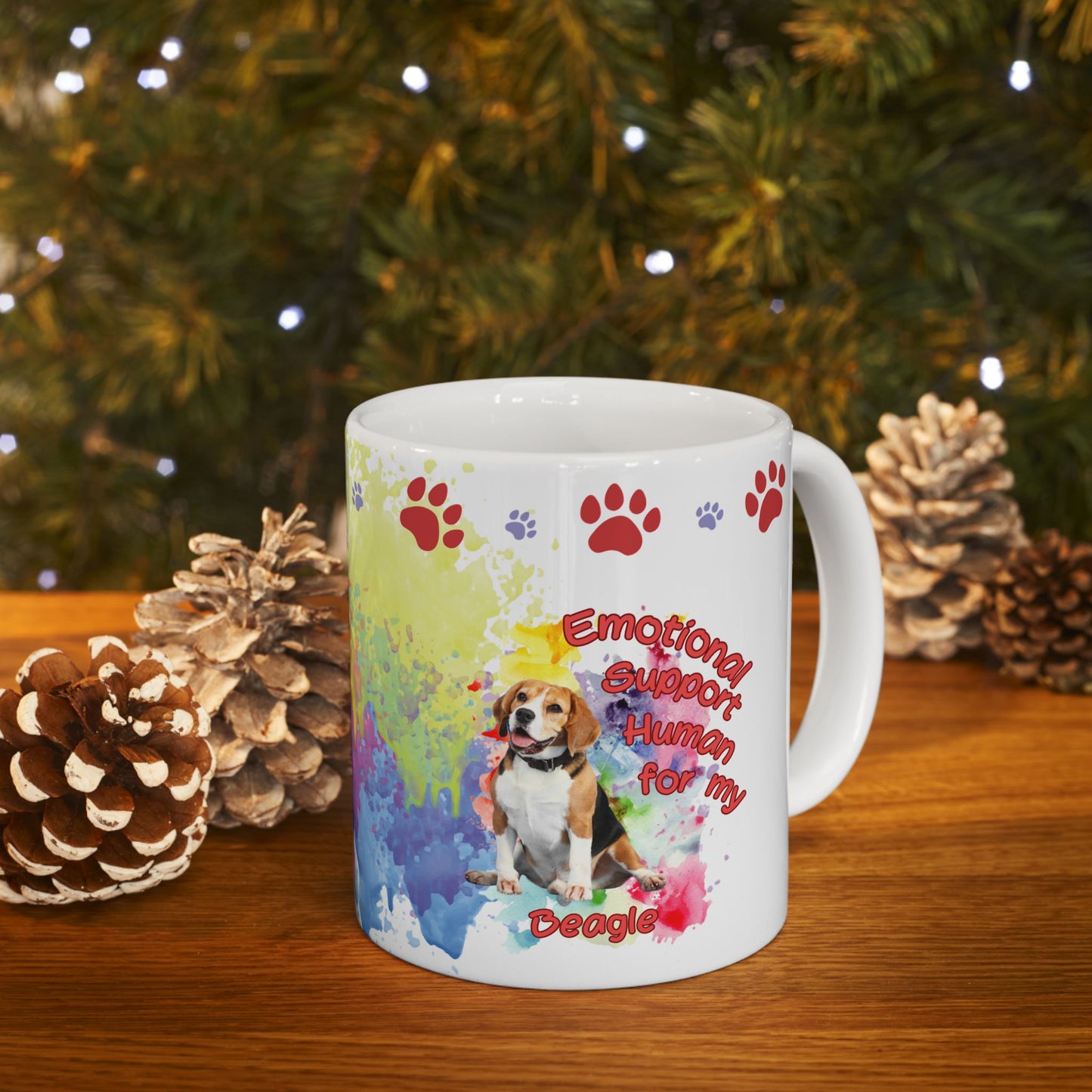 Emotional Support Human for my Beagle Coffee Mug