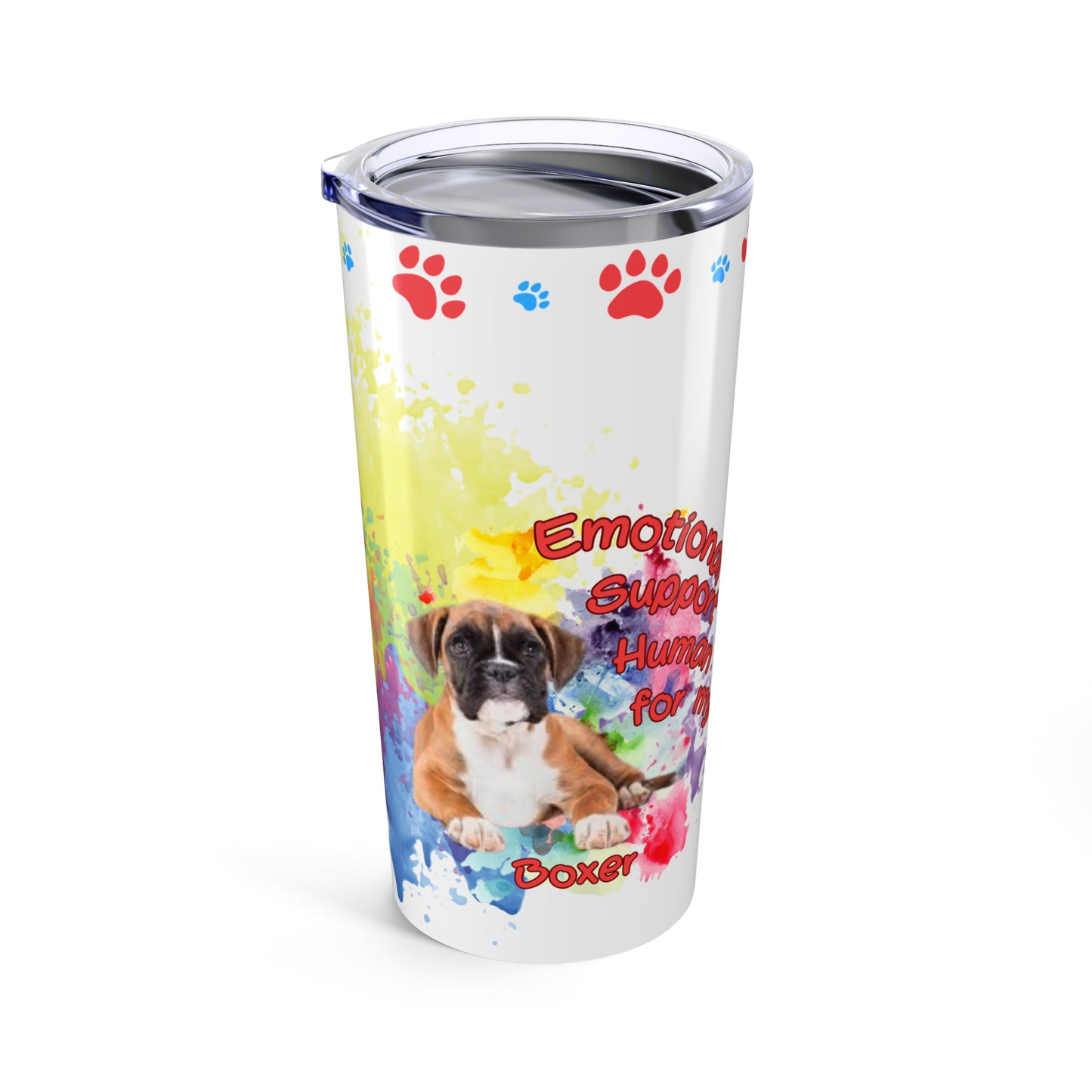 Emotional Support Human for my boxer Coffee Tumbler