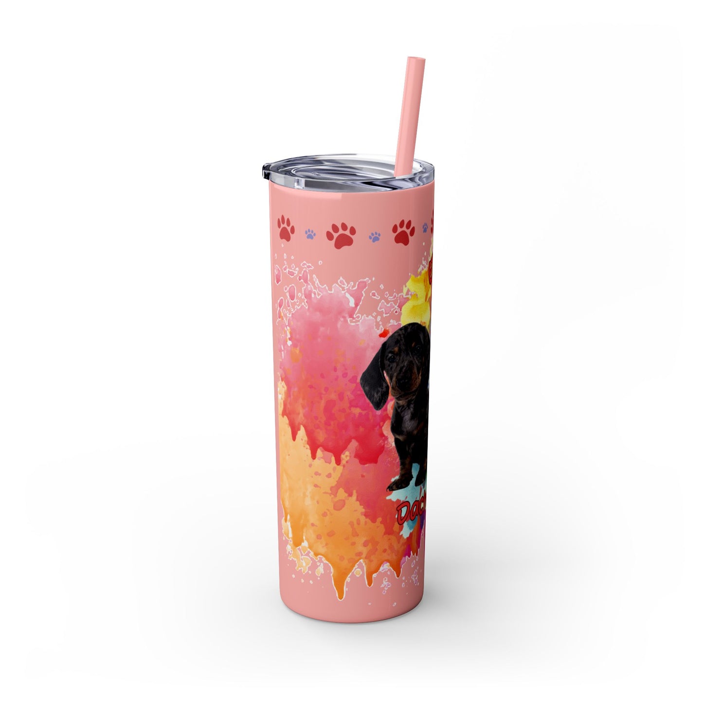 Emotional Support Human for my Dachshund Smooth Hair Skinny Tumbler