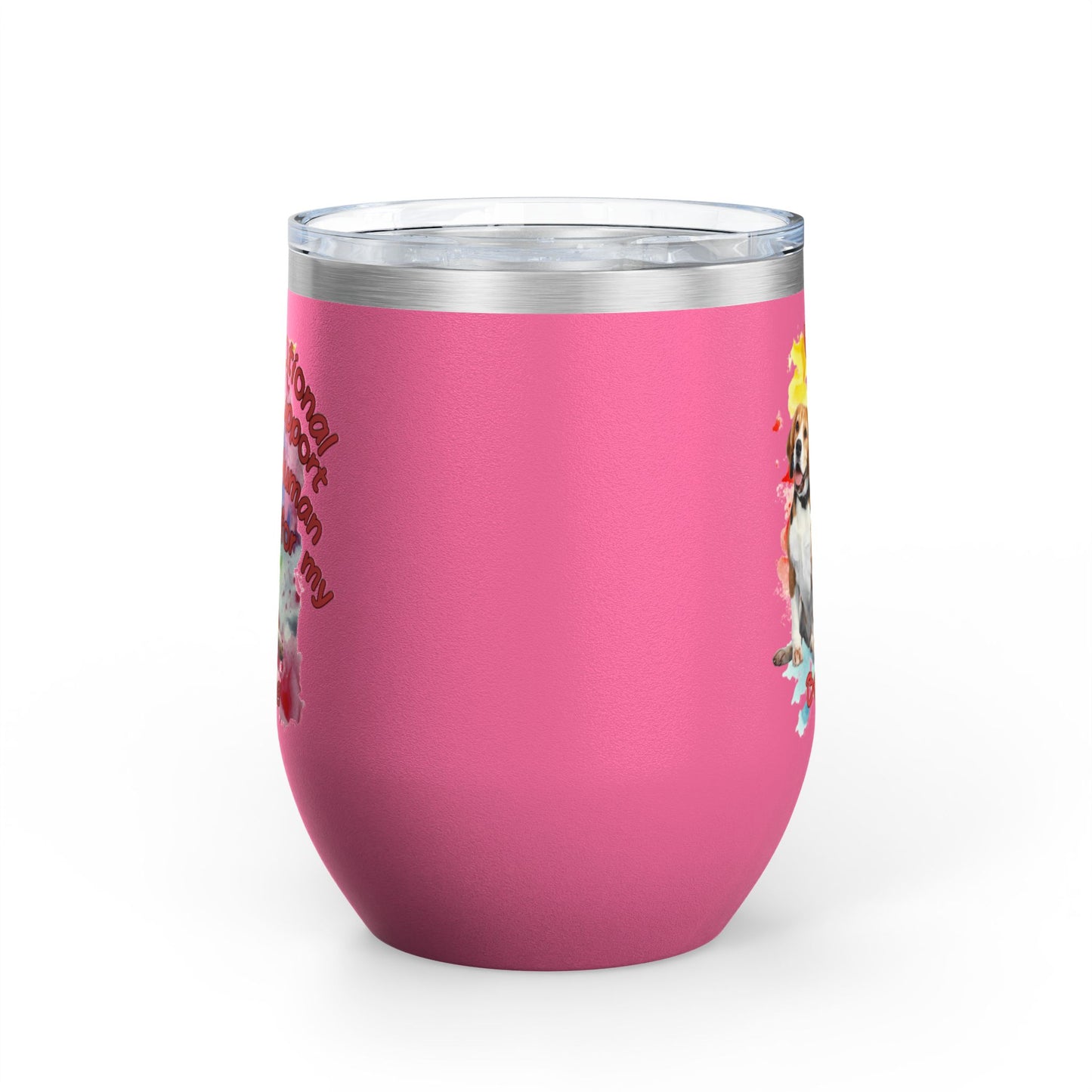 Emotional Support Human for my Beagle Wine Tumbler