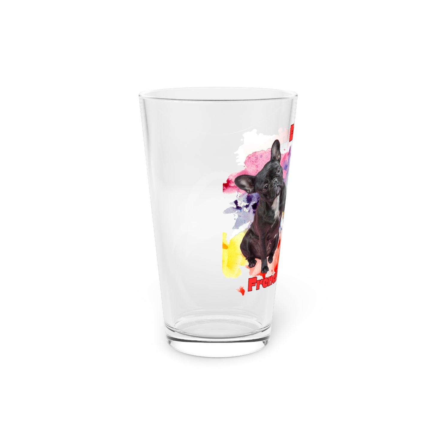 Emotional Support Human for my French Bulldog Clear Pint Glass