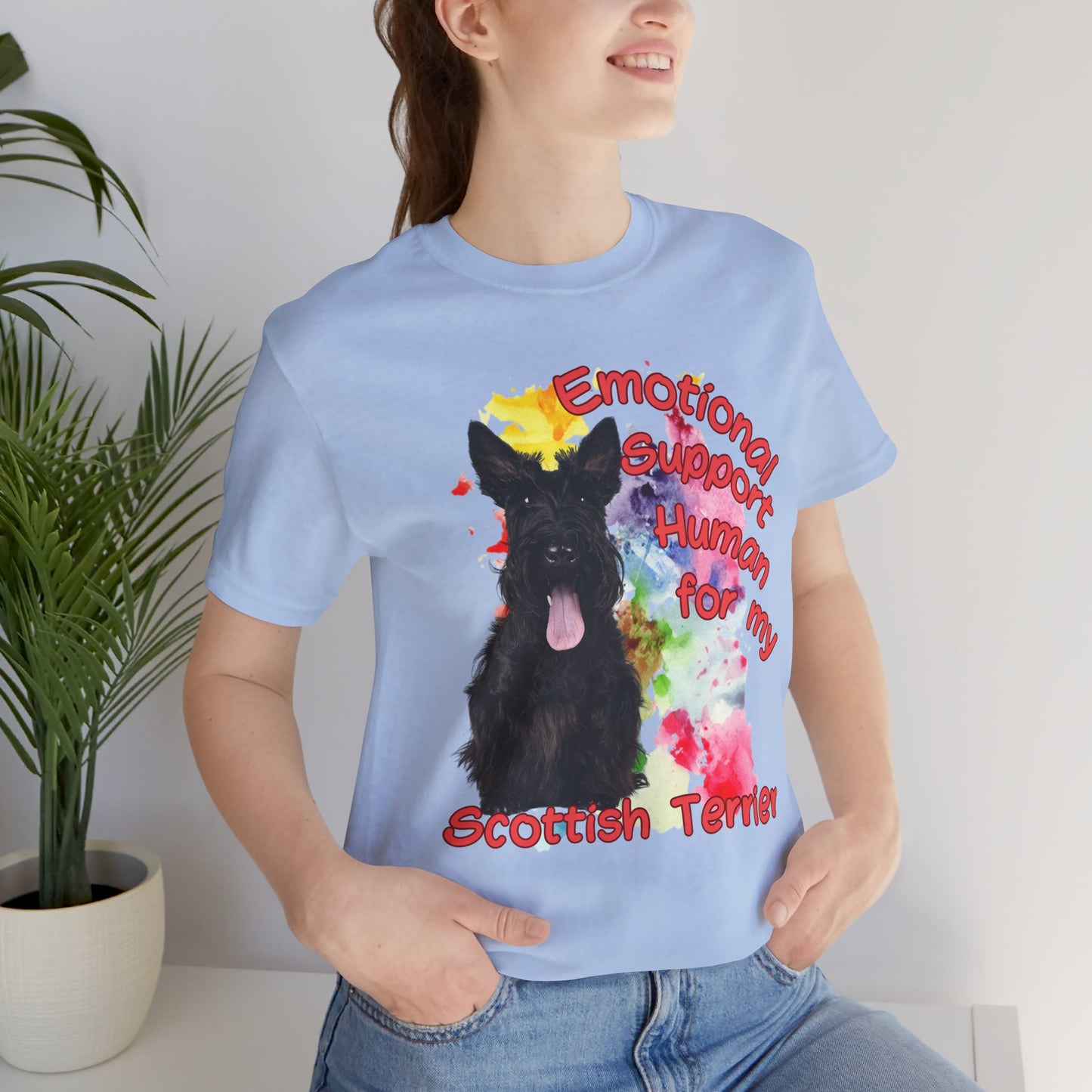 Emotional Support Human for Scottish Terrier Lovers tee