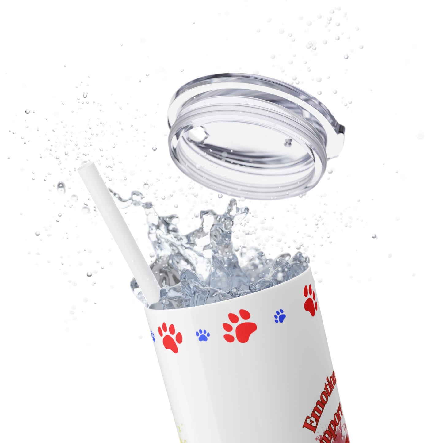 Emotional Support Human for my Dachshund skinny tumbler