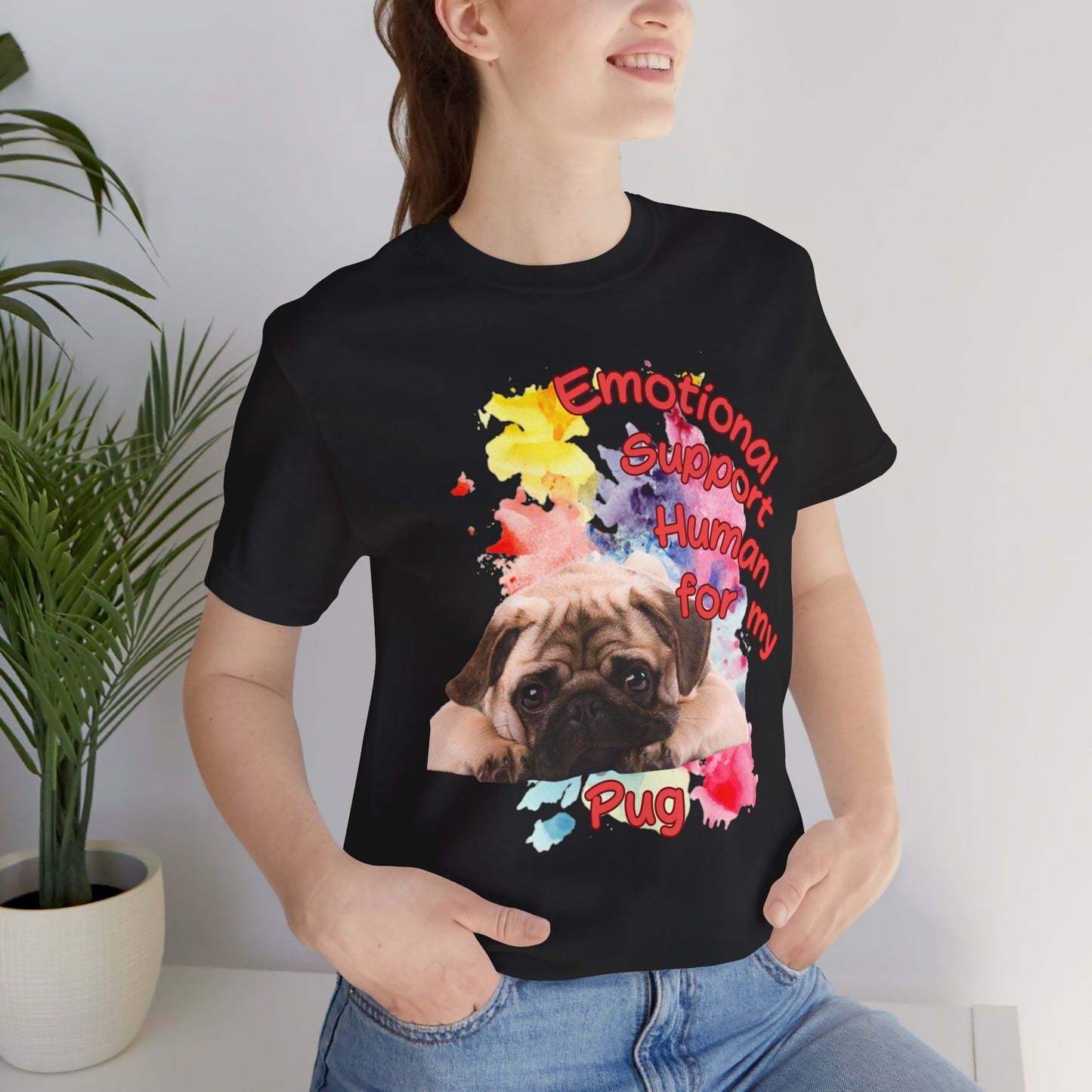 Emotional Support Human Pug Tee