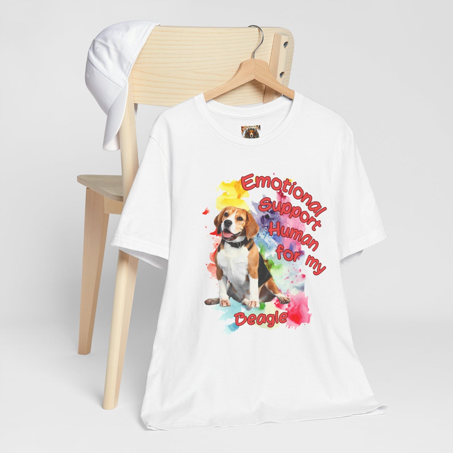Emotional Support Human Beagle Tee - Unisex Jersey Short Sleeve Dog Lover Shirt