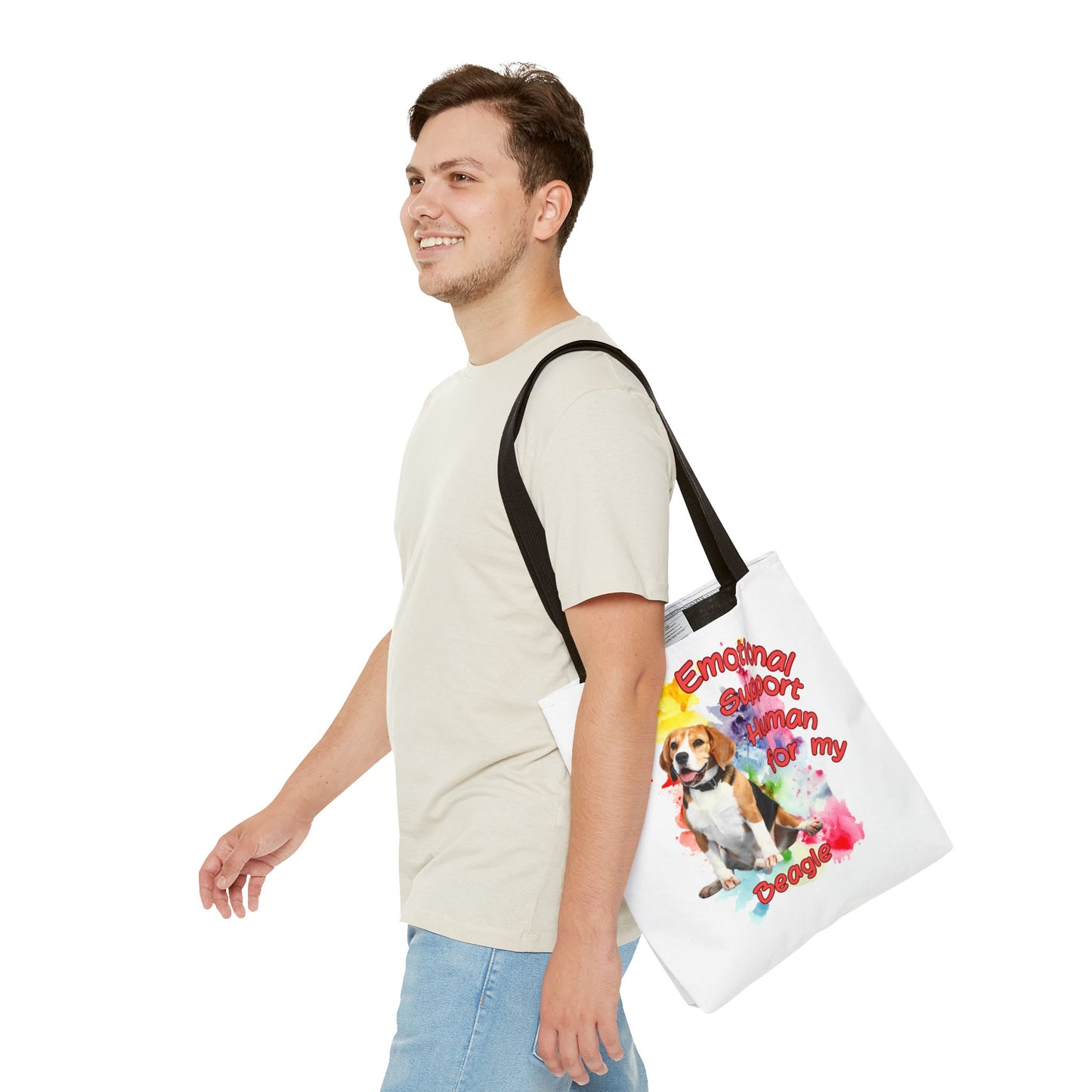 Emotional Support Human for my Beagle Tote Bag