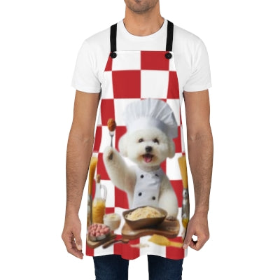 Bichon Frise Italian chef Apron