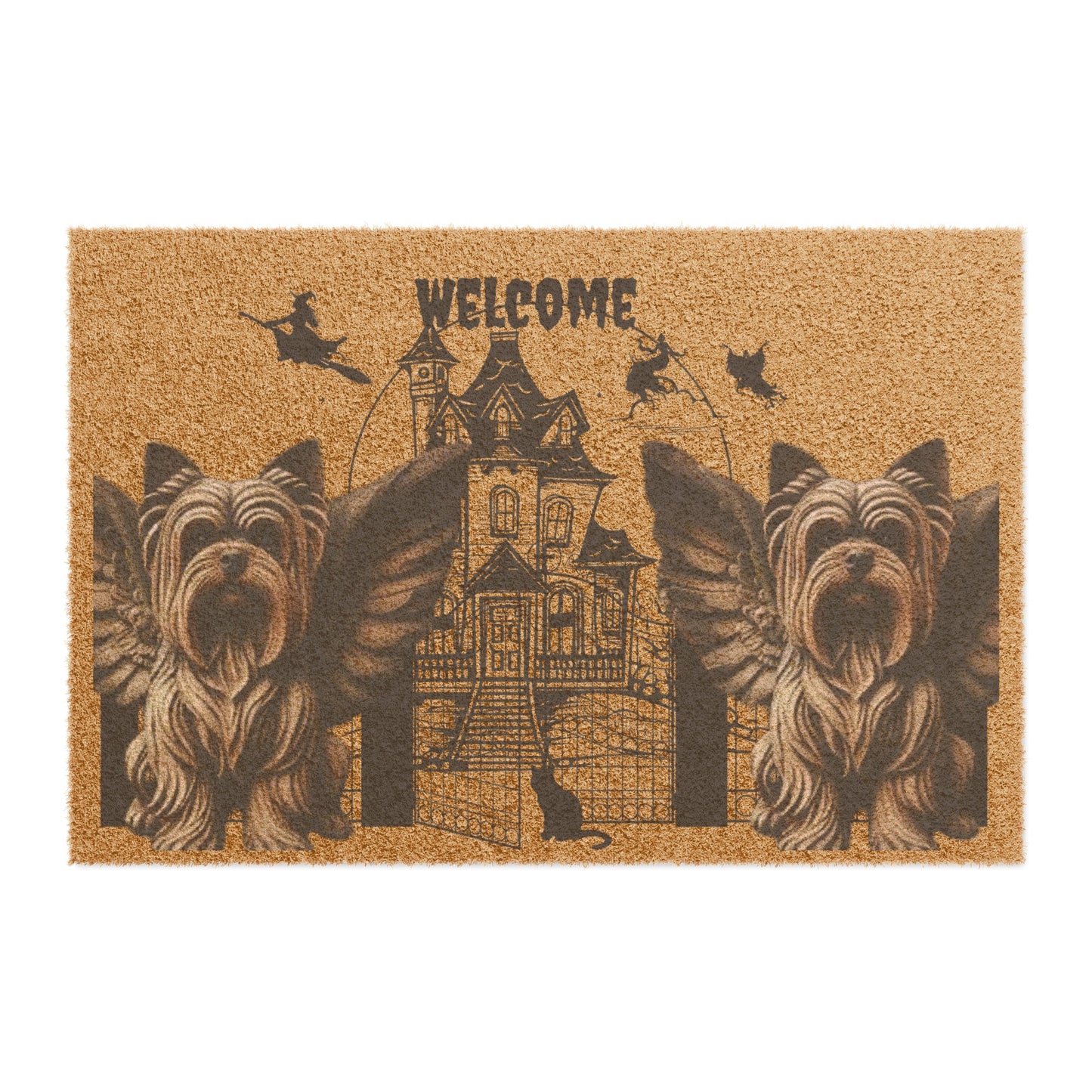 Yorkie Gargoyle Doormat