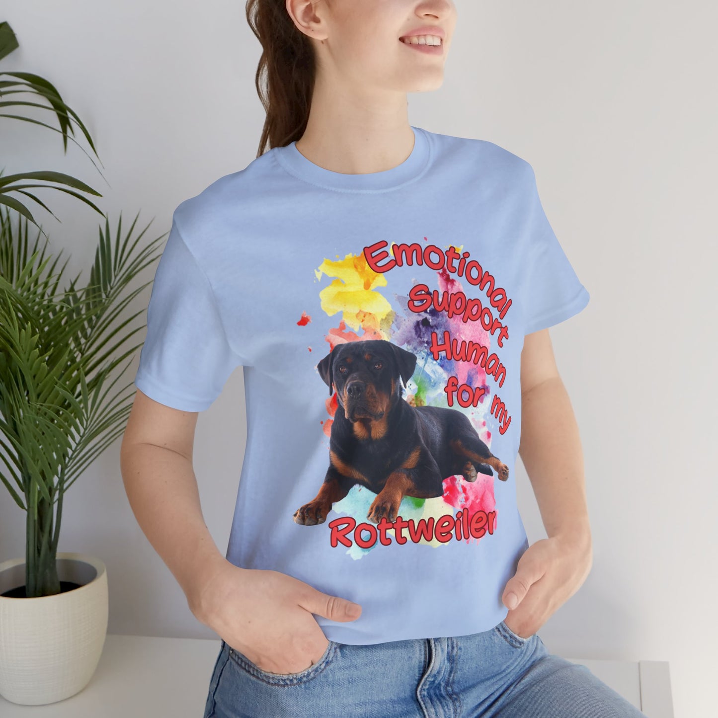 Emotional Support Human Rottweiler Tee