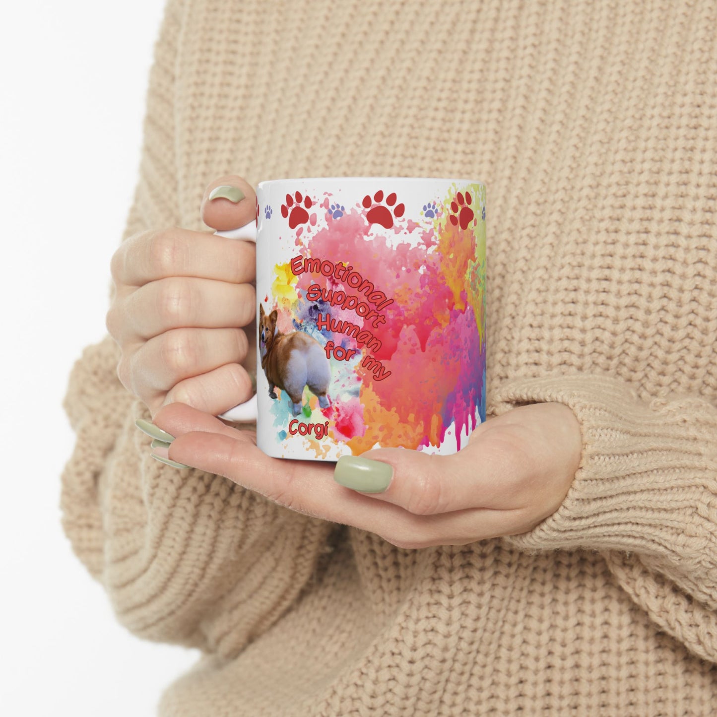 Emotional Support Human for my Corgi Coffee mug