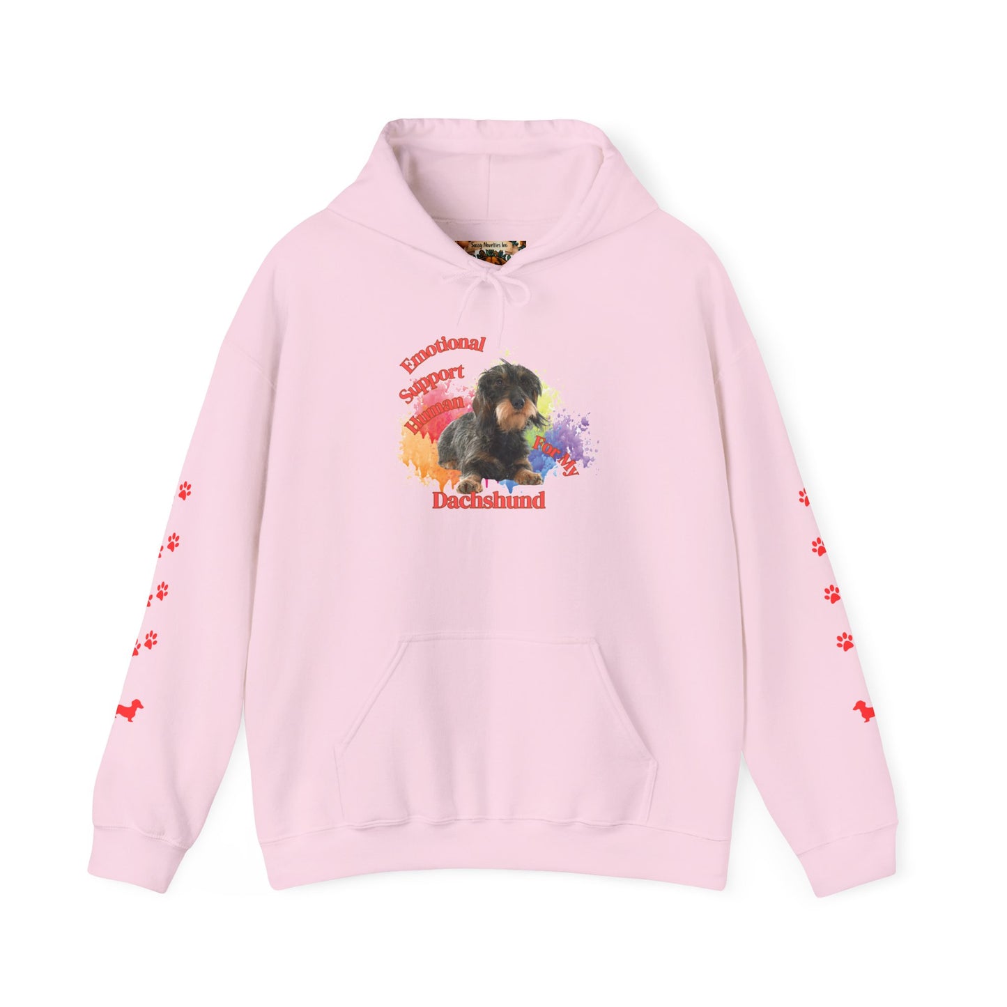 Emotional Support Human for my Dachshund Wire haired Hoodie