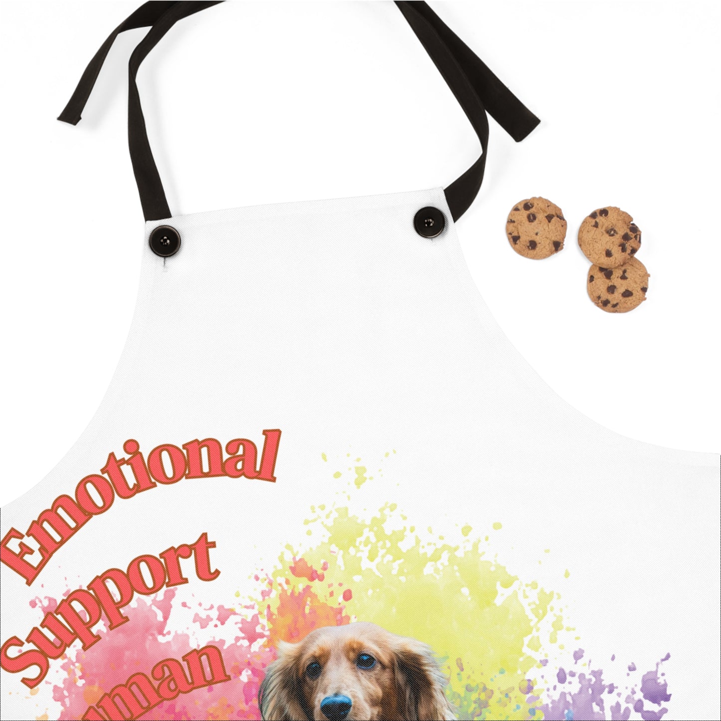 Emotional Support Human for my Dachshund Apron Long Hair