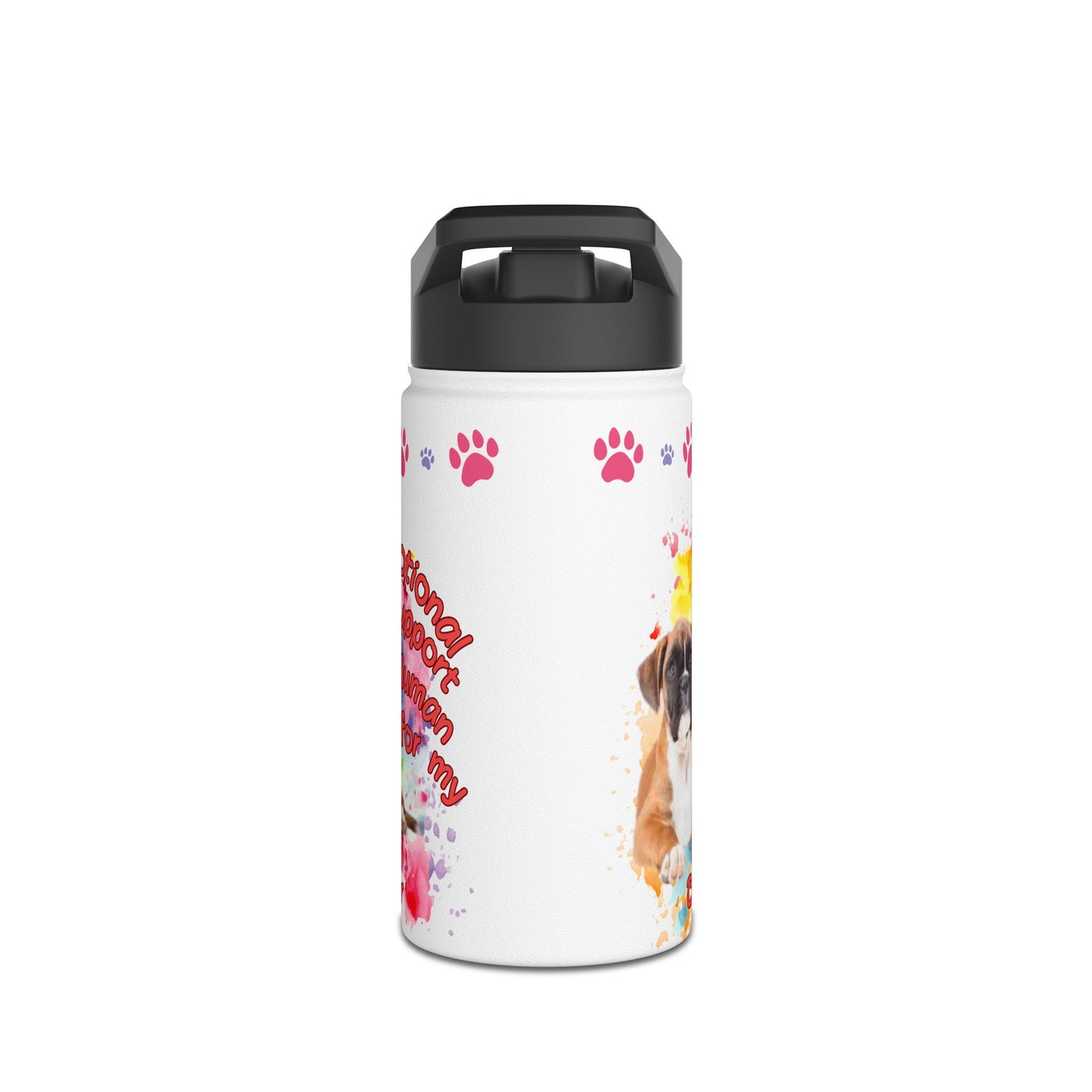 Emotional Support Human for my Boxer Sprots Water Bottle
