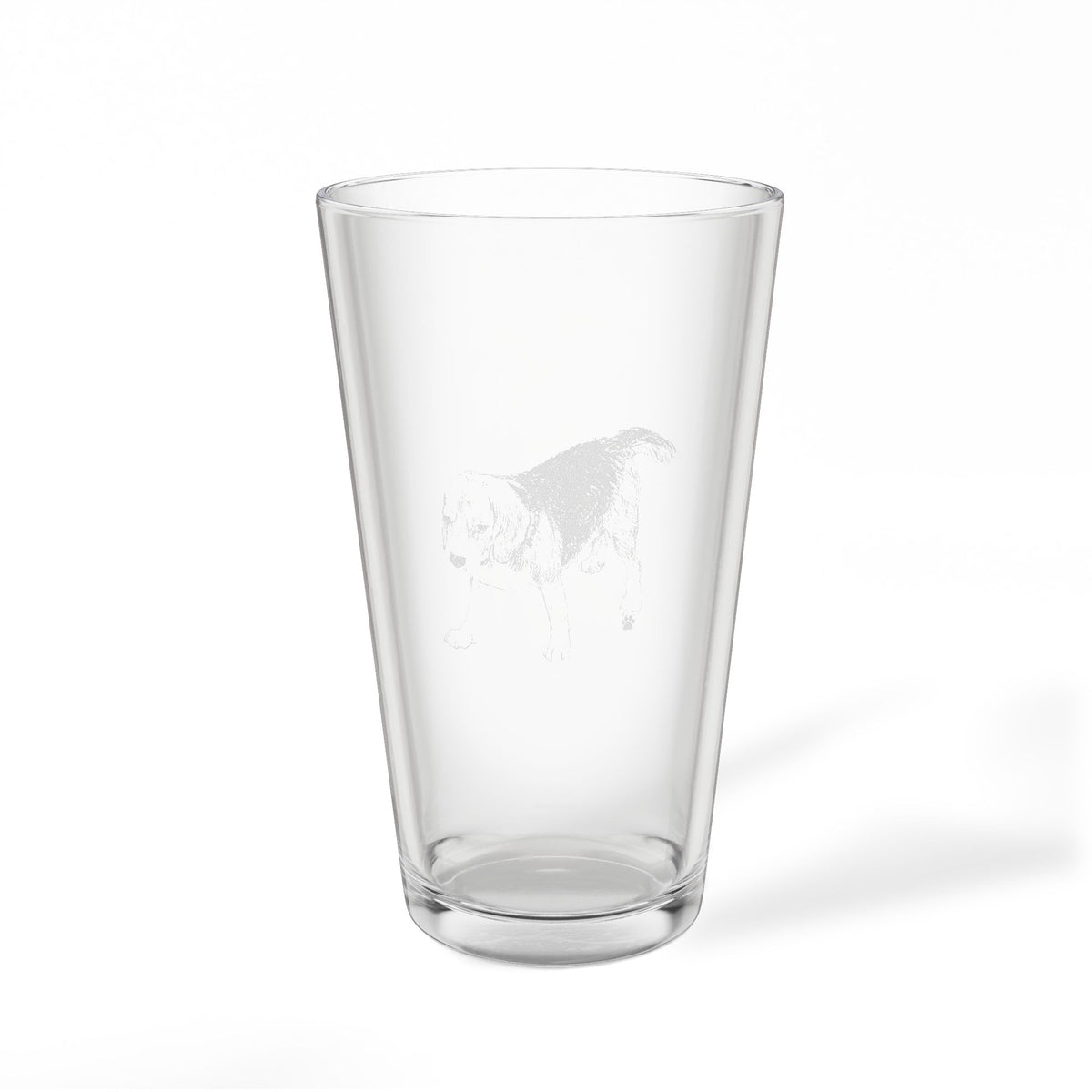 Beagle Engraved Pint Glass