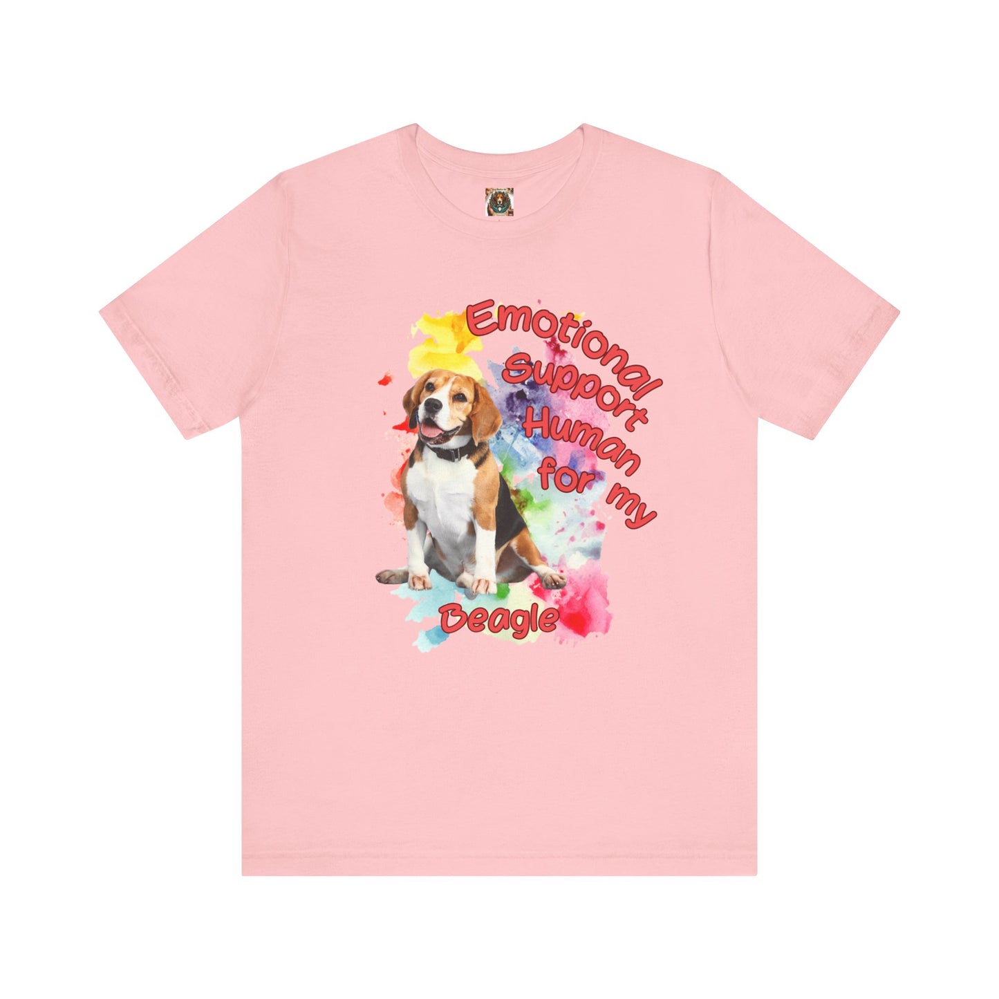 Emotional Support Human Beagle Tee - Unisex Jersey Short Sleeve Dog Lover Shirt