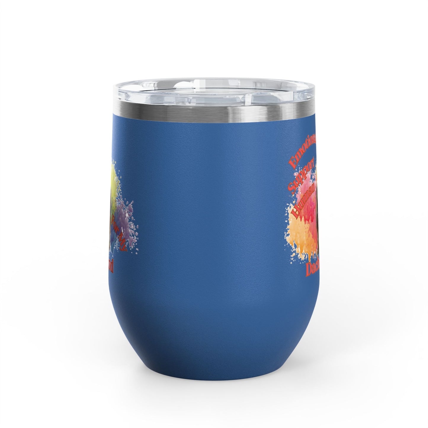 Emotional Support Human for my Dachshund Wine Tumbler