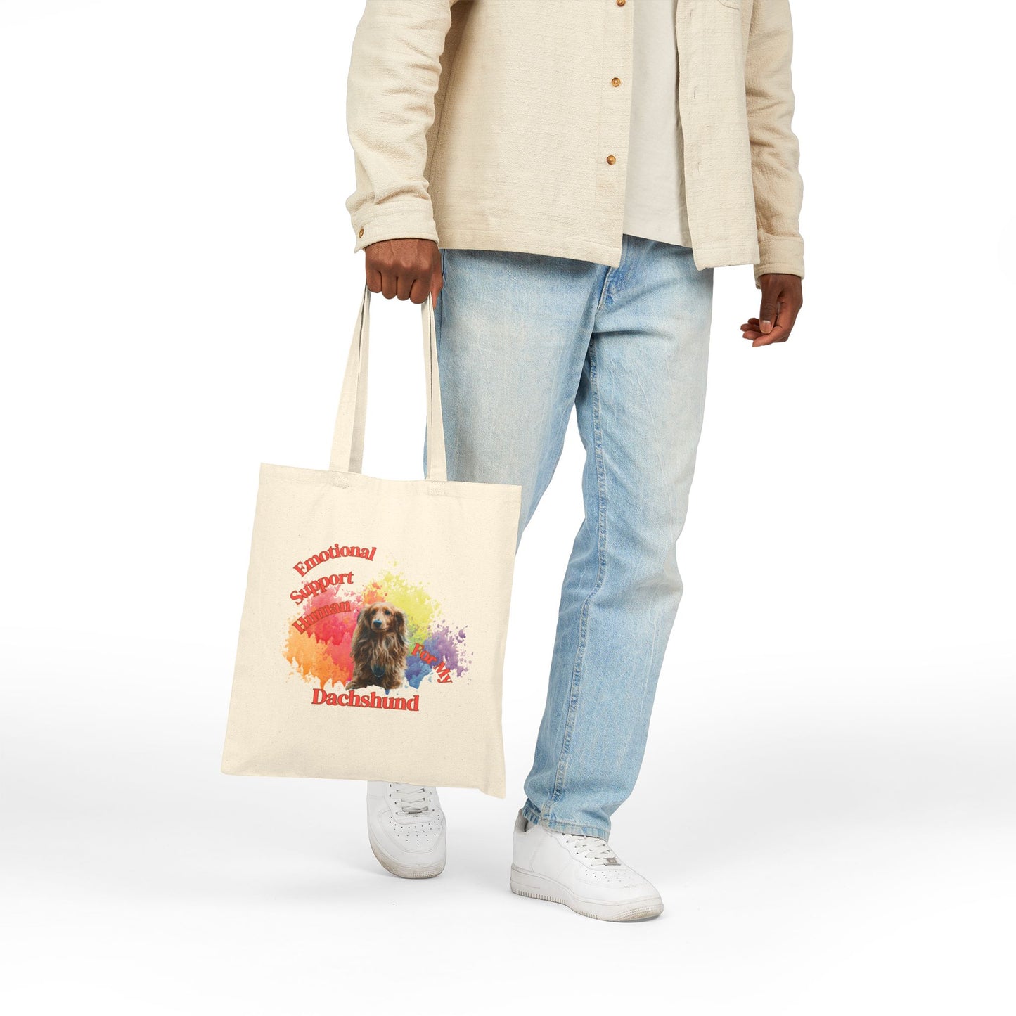 Emotional Support Human for my Dachshund Tote bag