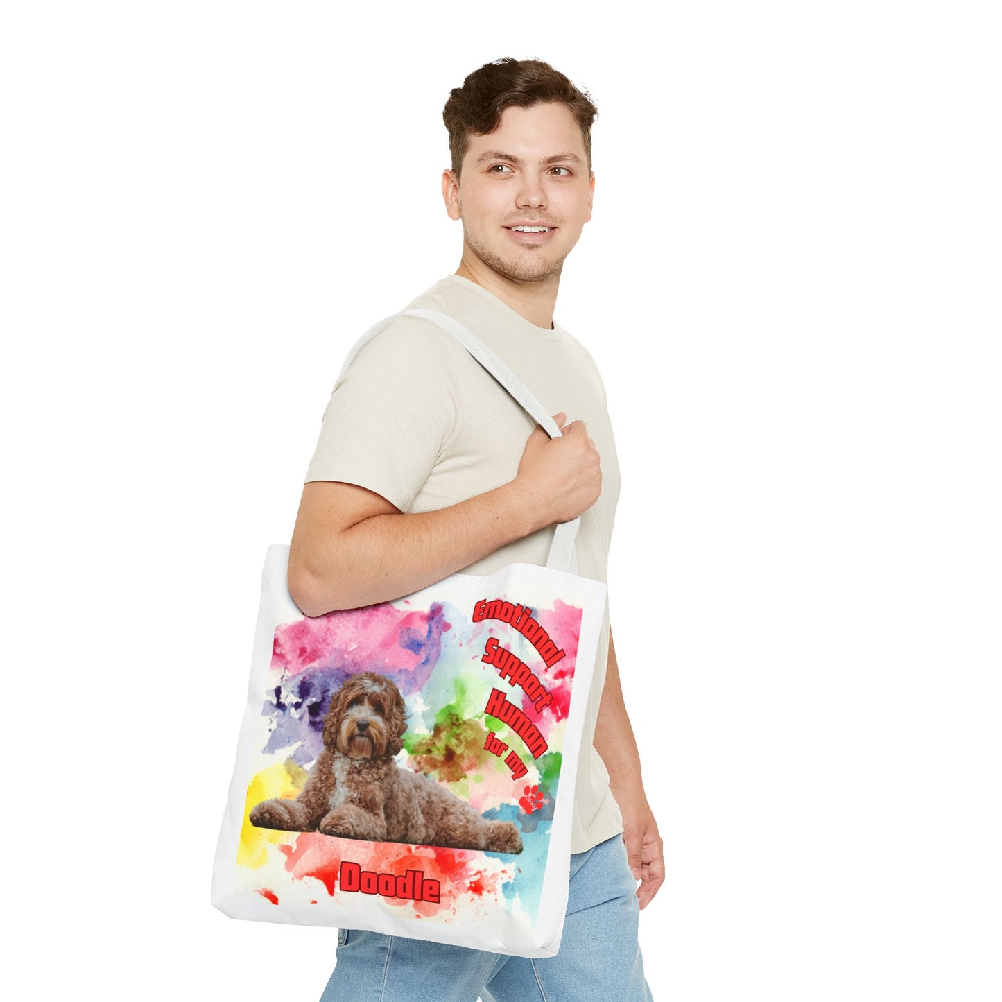 Emotional Support Human for my Doodle Dog Totebag