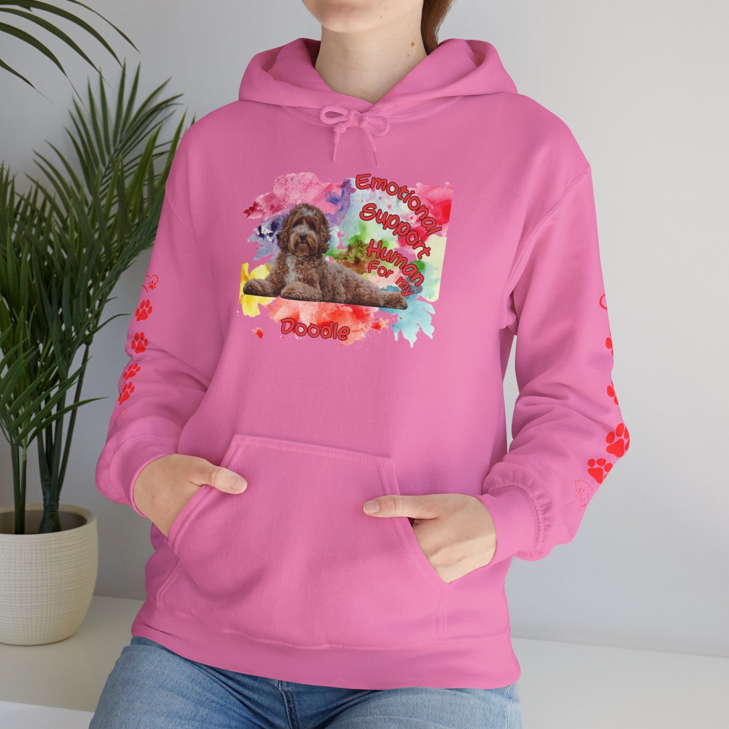 Emotional Support Human for my Doodle Hoodie