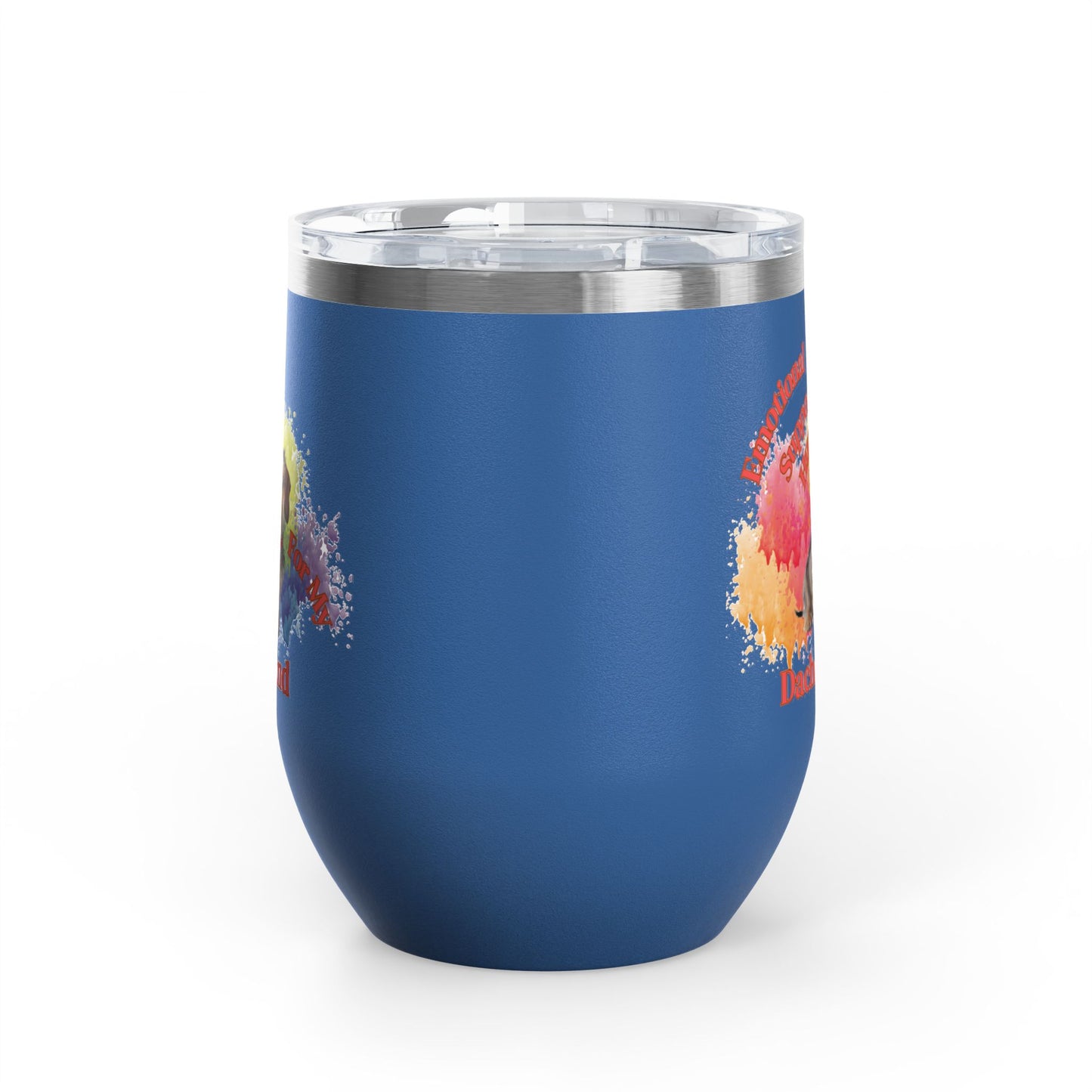 Emotional Support Human for my Dachshund, Wire Haired, Wine Tumbler