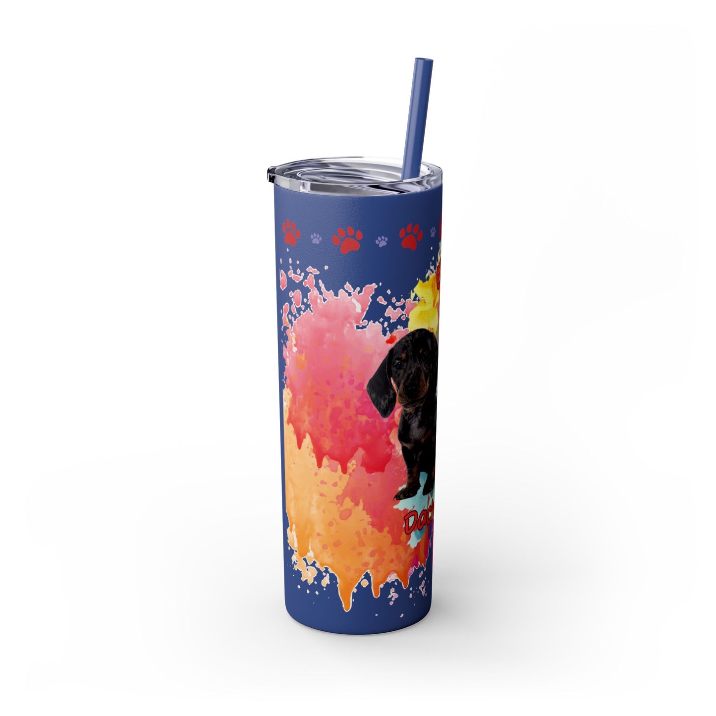 Emotional Support Human for my Dachshund Smooth Hair Skinny Tumbler