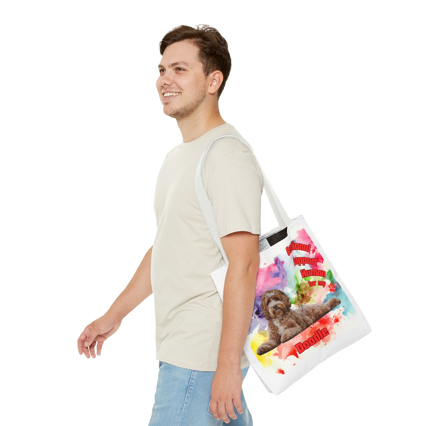 Emotional Support Human for my Doodle Dog Totebag