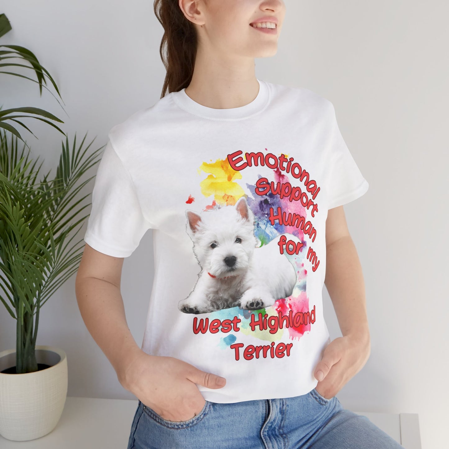Emotional Support Human Westie Tee
