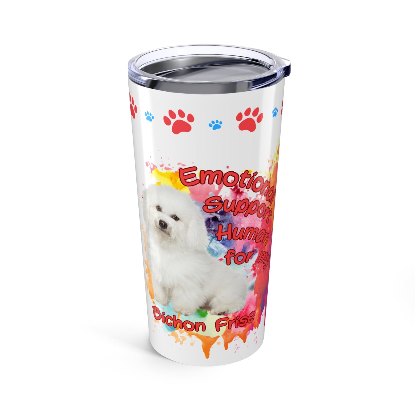 Emotional Support Human for my Bichon Frise Coffee Tumbler