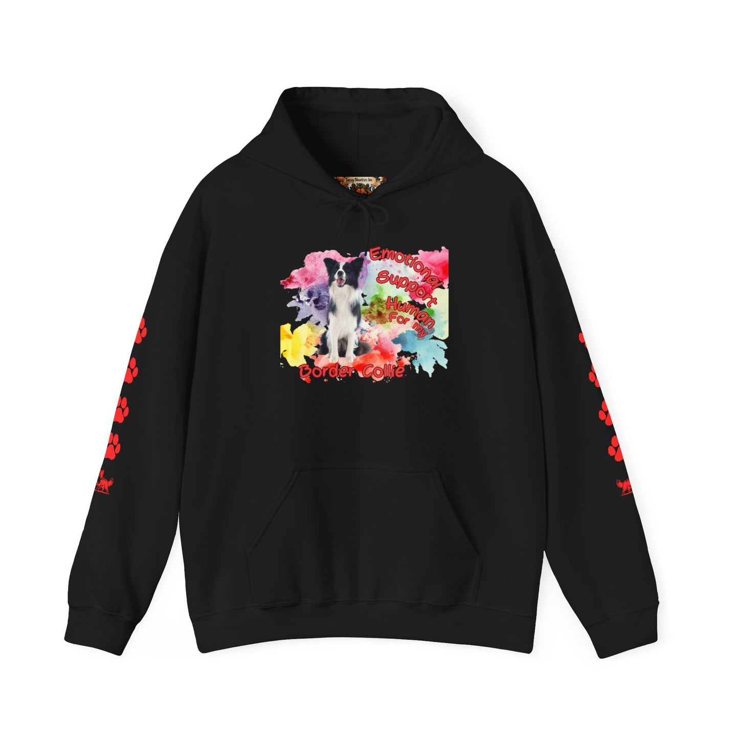 Emotional Support Human for my Border Collie Hoodie