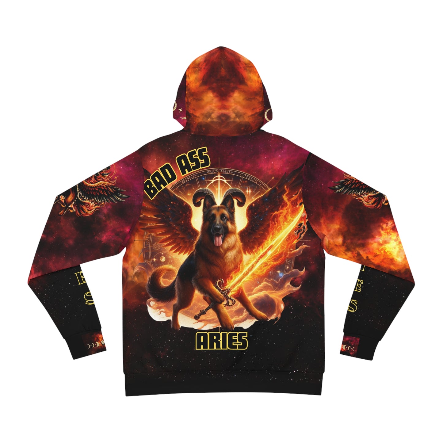 Cosmic Aries Hoodie - Bad Ass Zodiac Graphic Sweatshirt