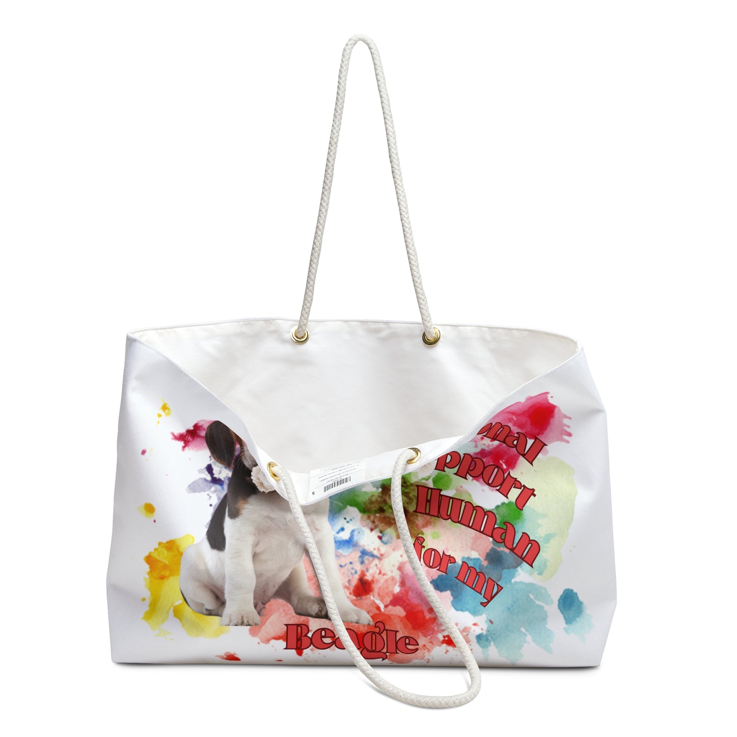 Emotional Support Human for my Beagle Weekender Bag