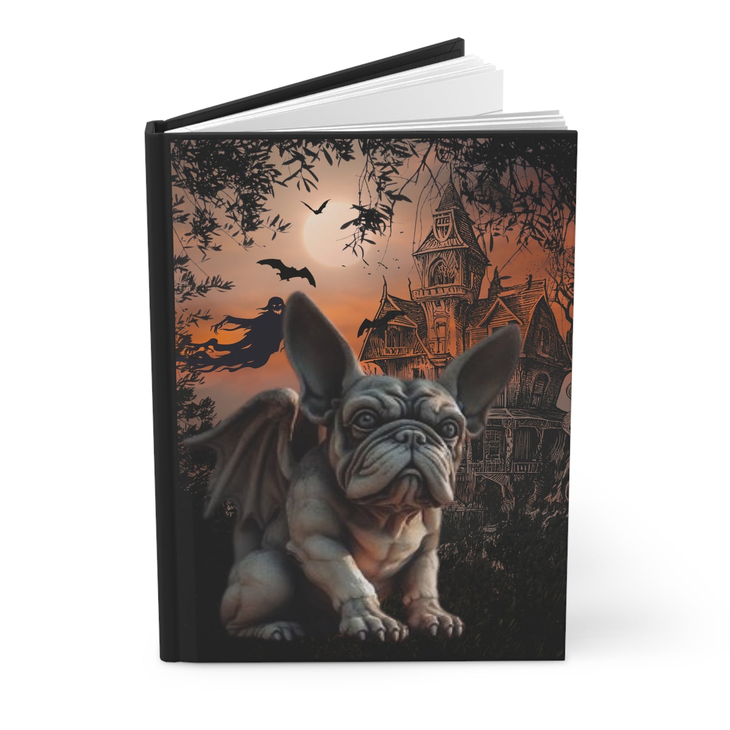 French Bulldog Gargoyle Hardcover Journal Matte