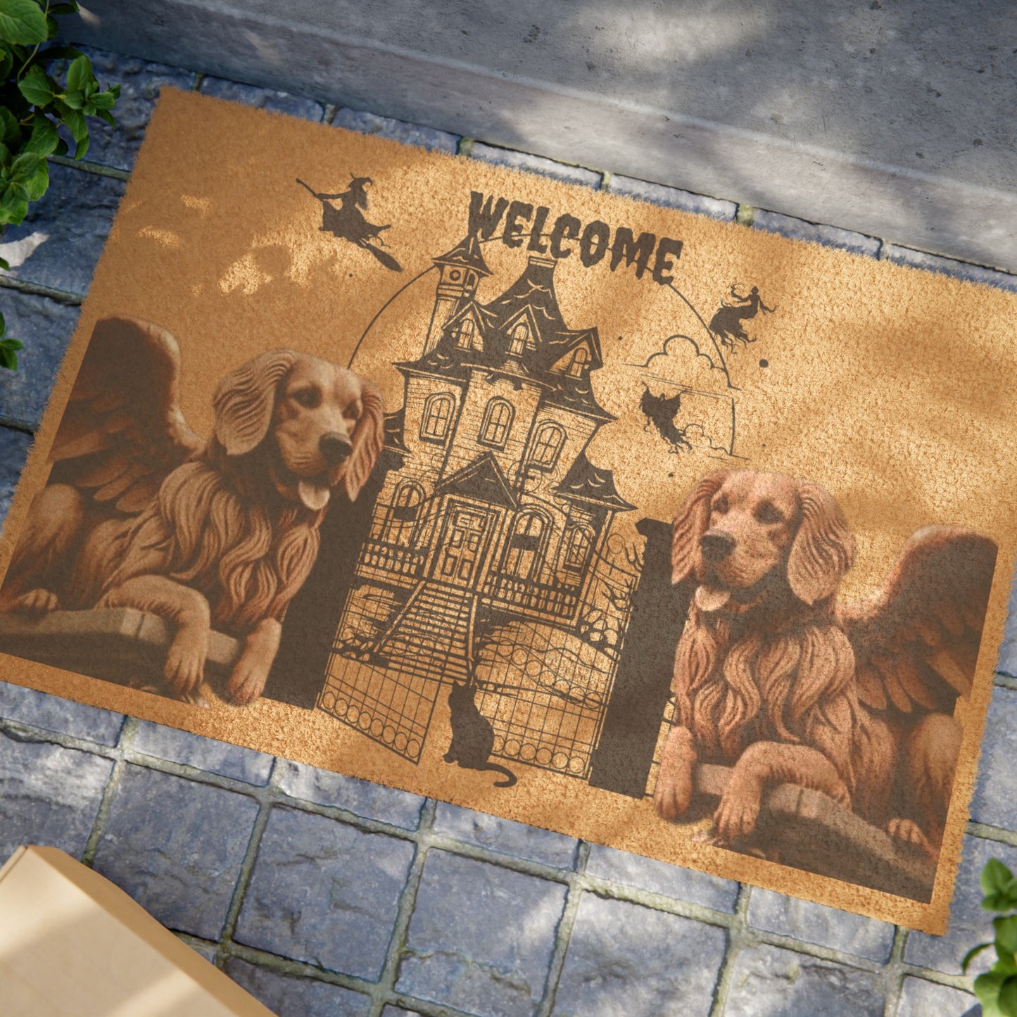 Golden Retriever Gargoyle Doormat