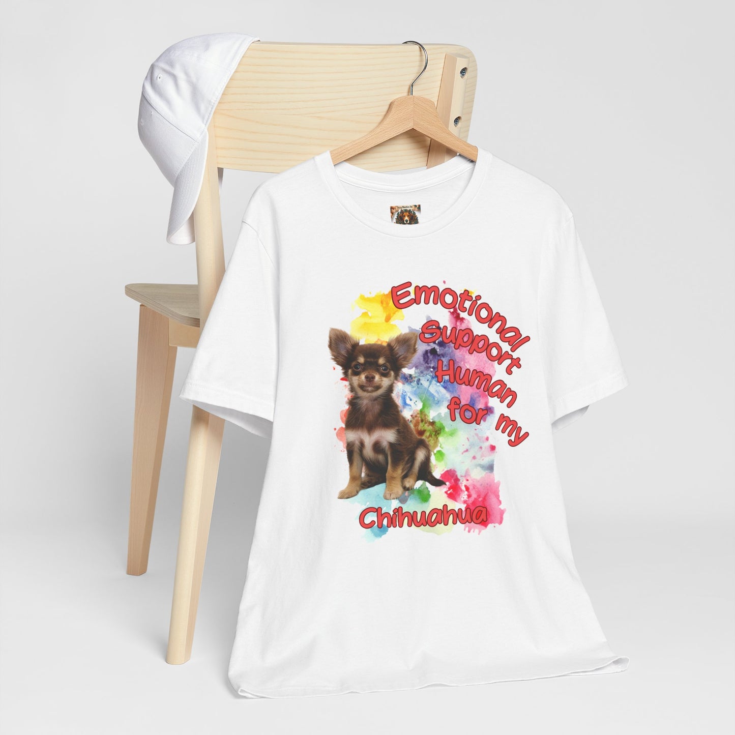 Emotional Support Human Chihuahua T-Shirt for Pet Lovers