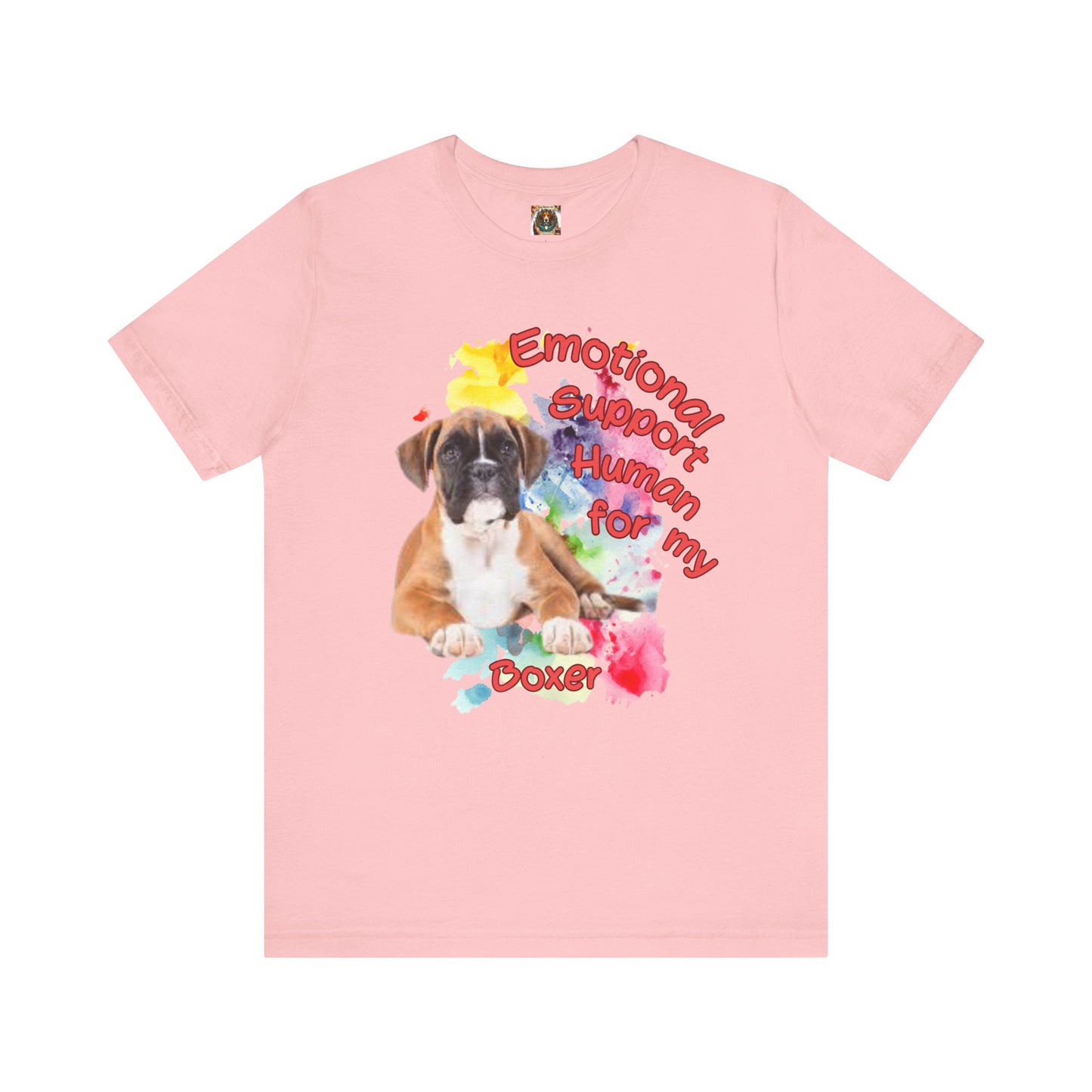 Emotional Support Human Boxer Tee - Unisex Jersey Short Sleeve