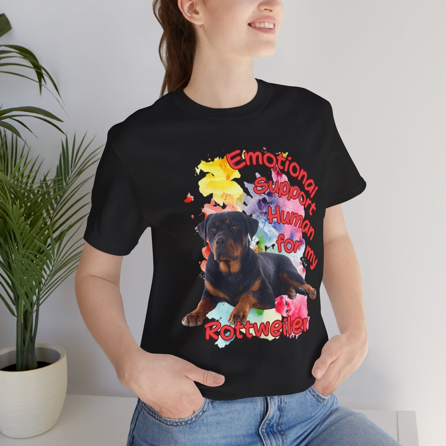 Emotional Support Human Rottweiler Tee